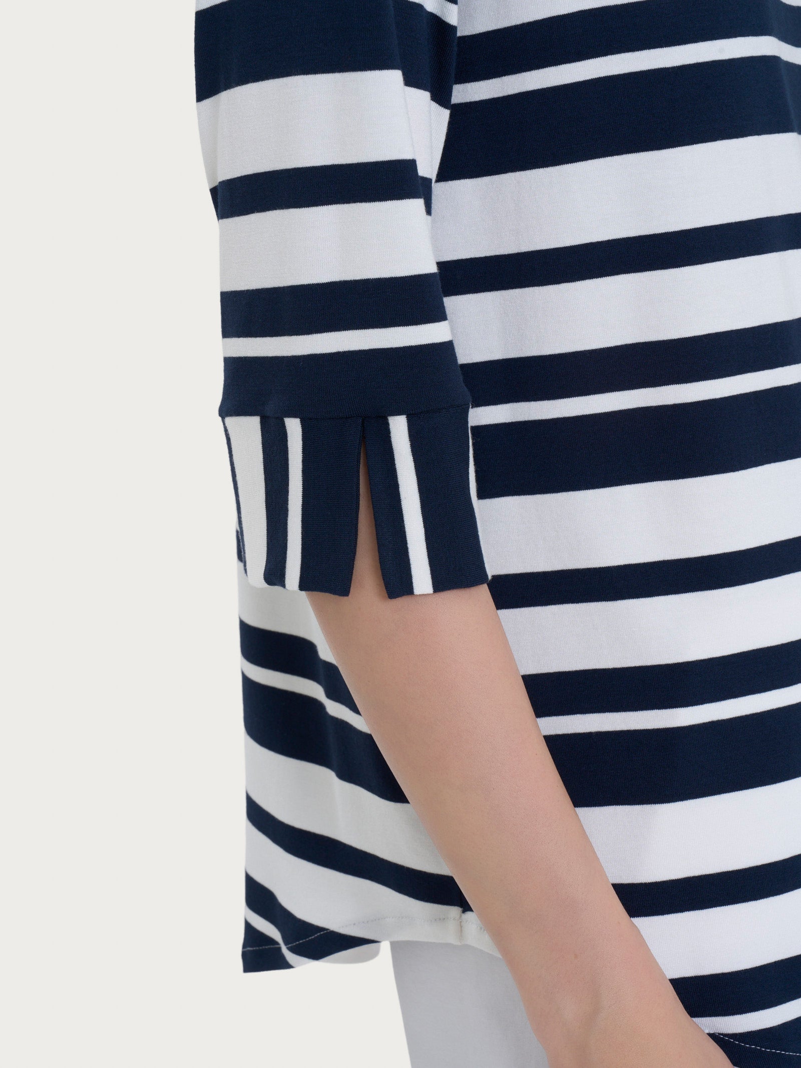 Ragno Viscosa Summer Maglietta 3/4 maglietta righe bleu elastica