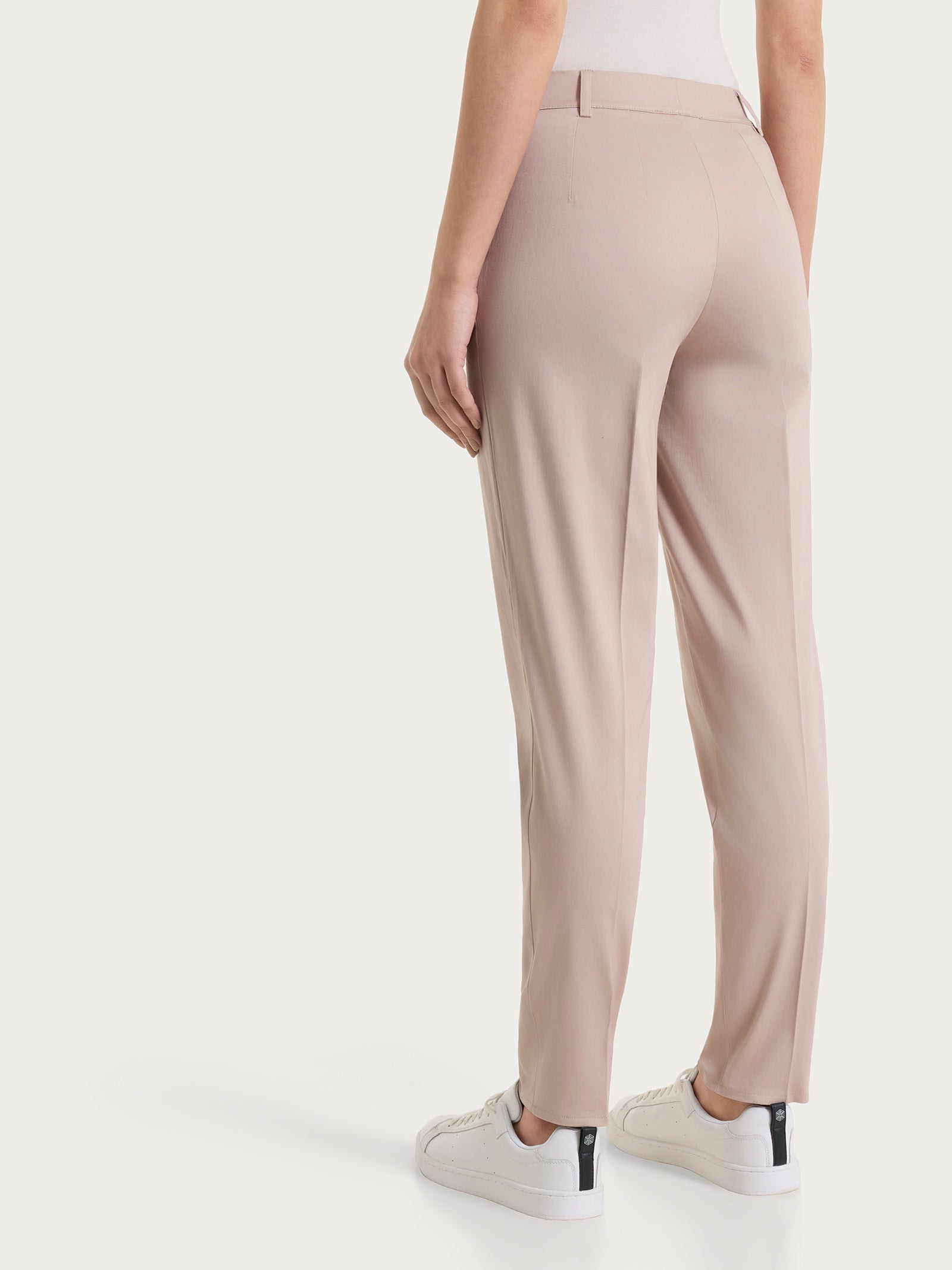 Ragno Satin Power Pantalone Chino Slim Sphinx con risvolto