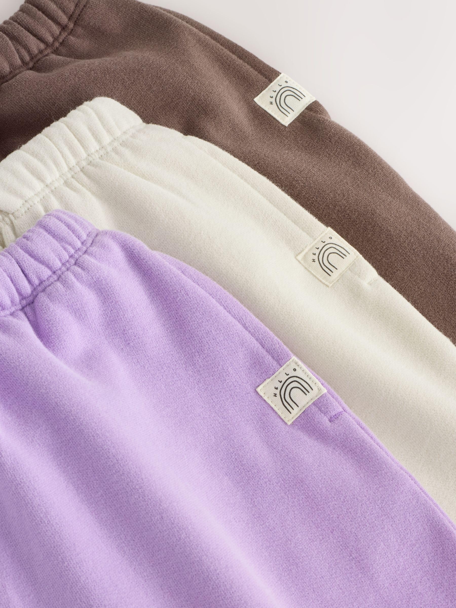 Next pantaloni jogging bambina dritti 3 pezzi 92-98