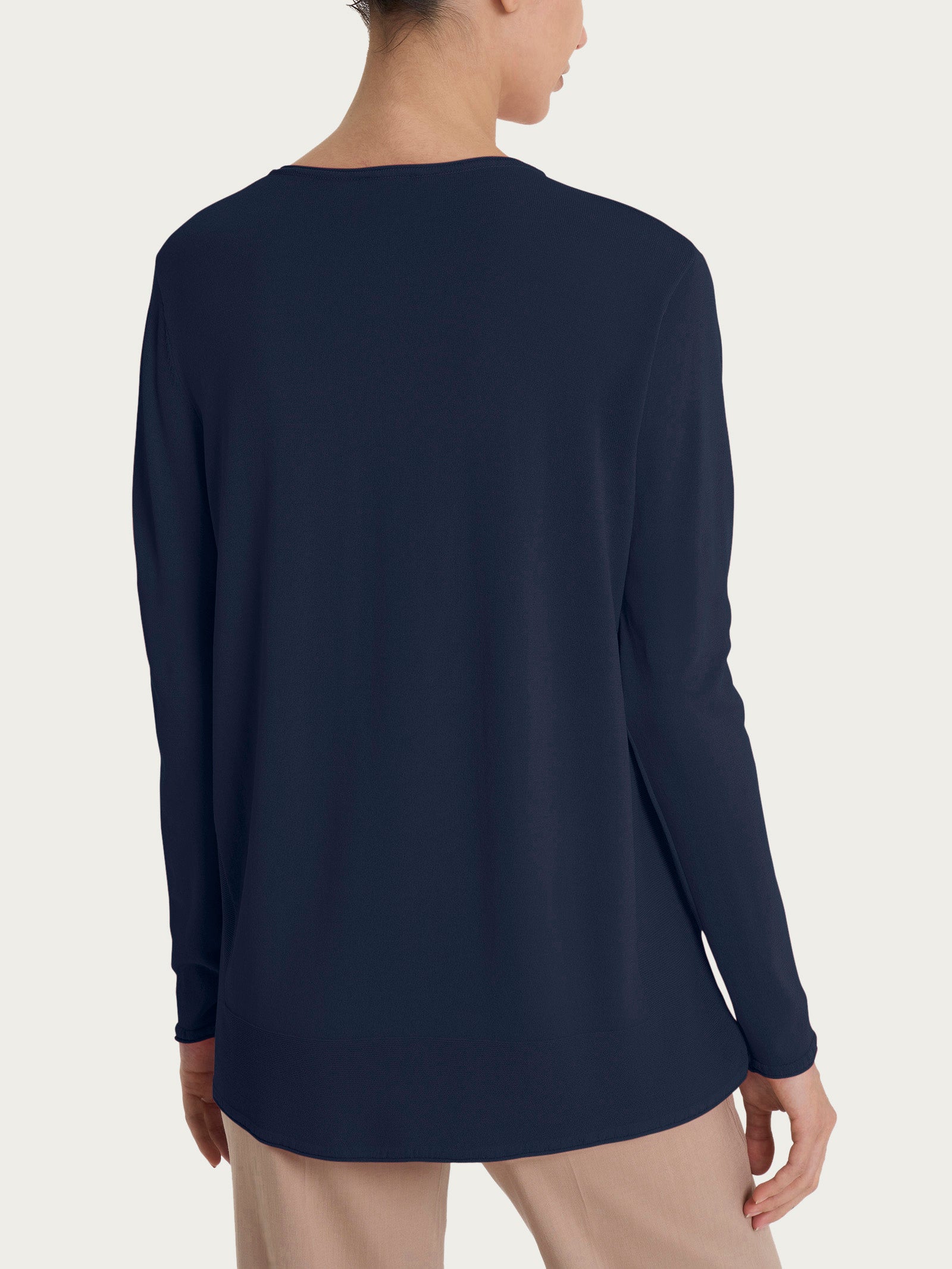 Ragno Crêpe Cardigan Aperto Bottoni Bleu viscosa
