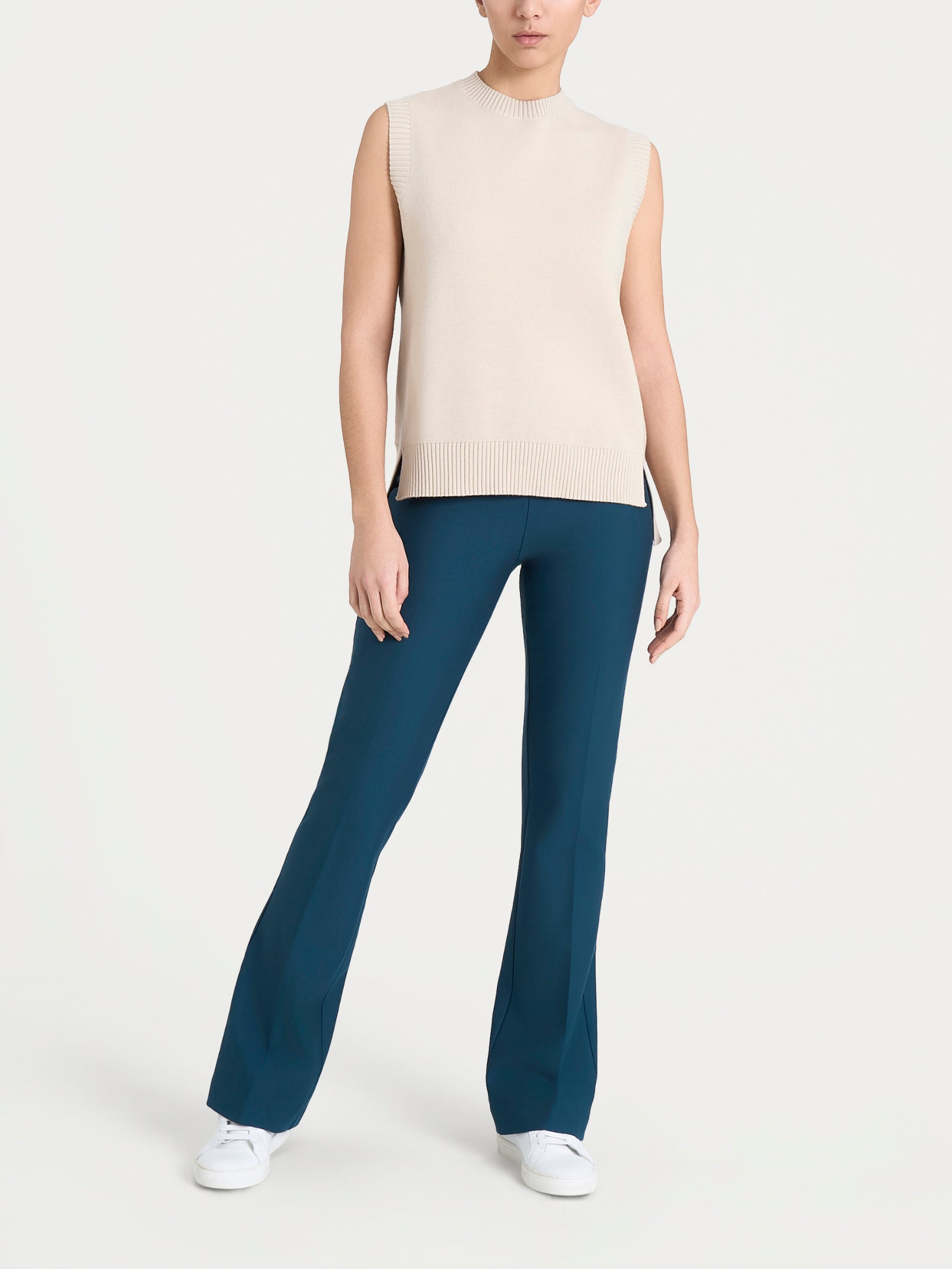 Ragno Super Soft maglia smanicata Champignon misto viscosa