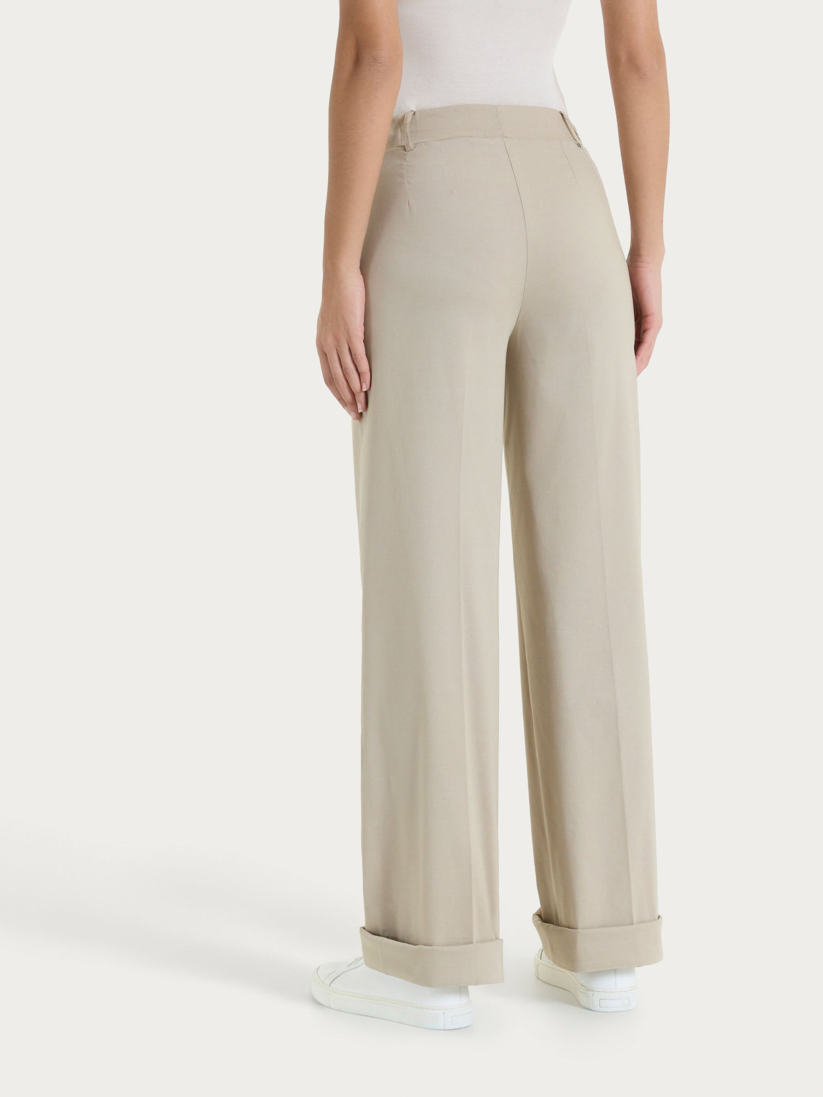 Ragno Super Fresh Pantalone ampio pantalone donna crockery cotone