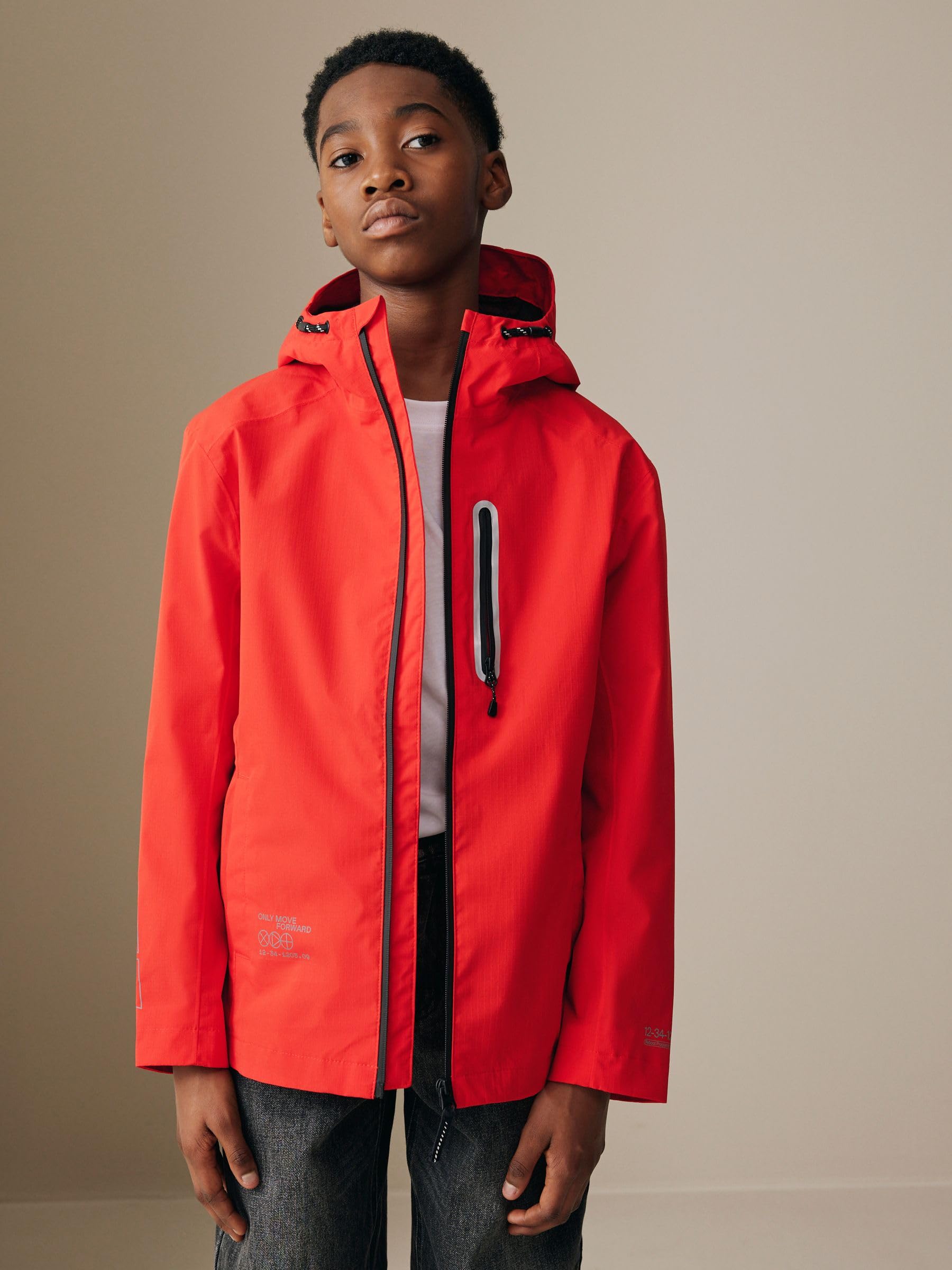 NEXT Parka Impermeabile Giubbotto Bambino 164 Tenuta Lavaggio