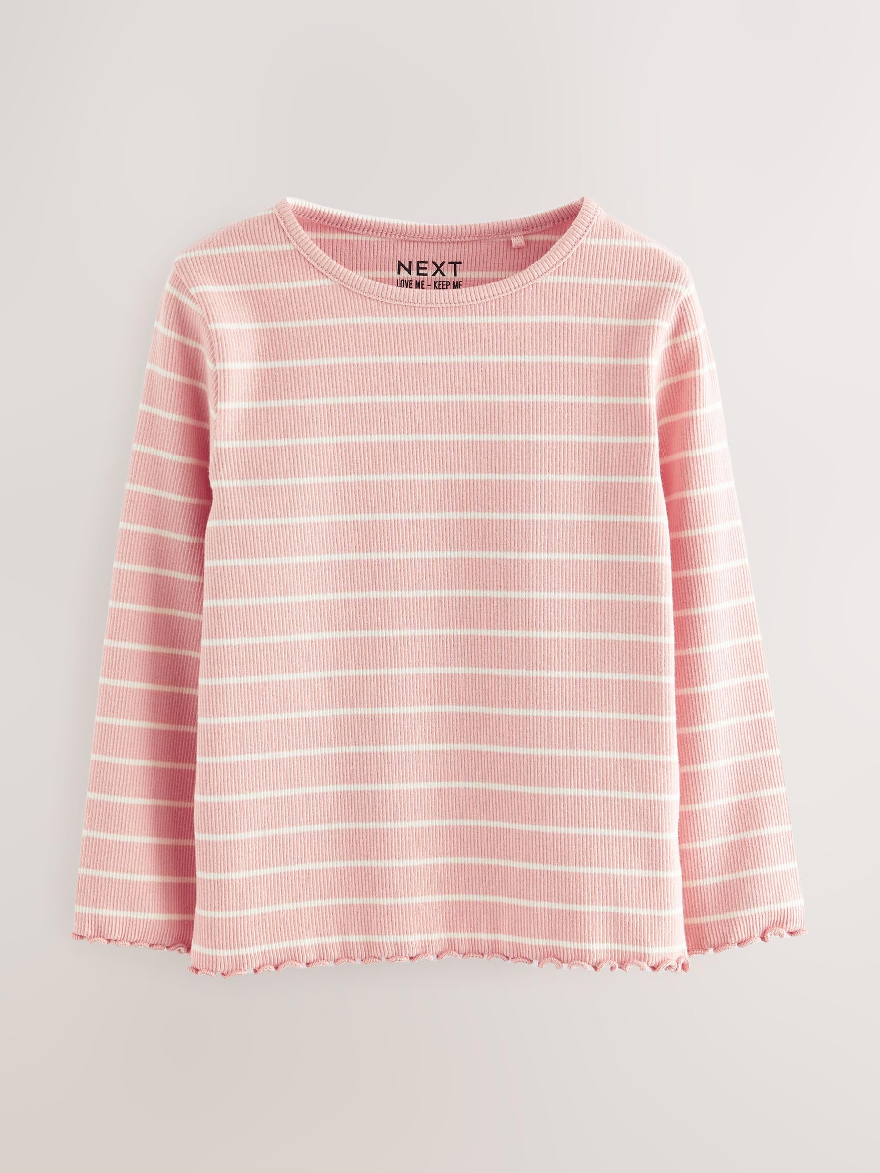 Geo Next top coste bambina maniche lunghe 5 pezzi a costine