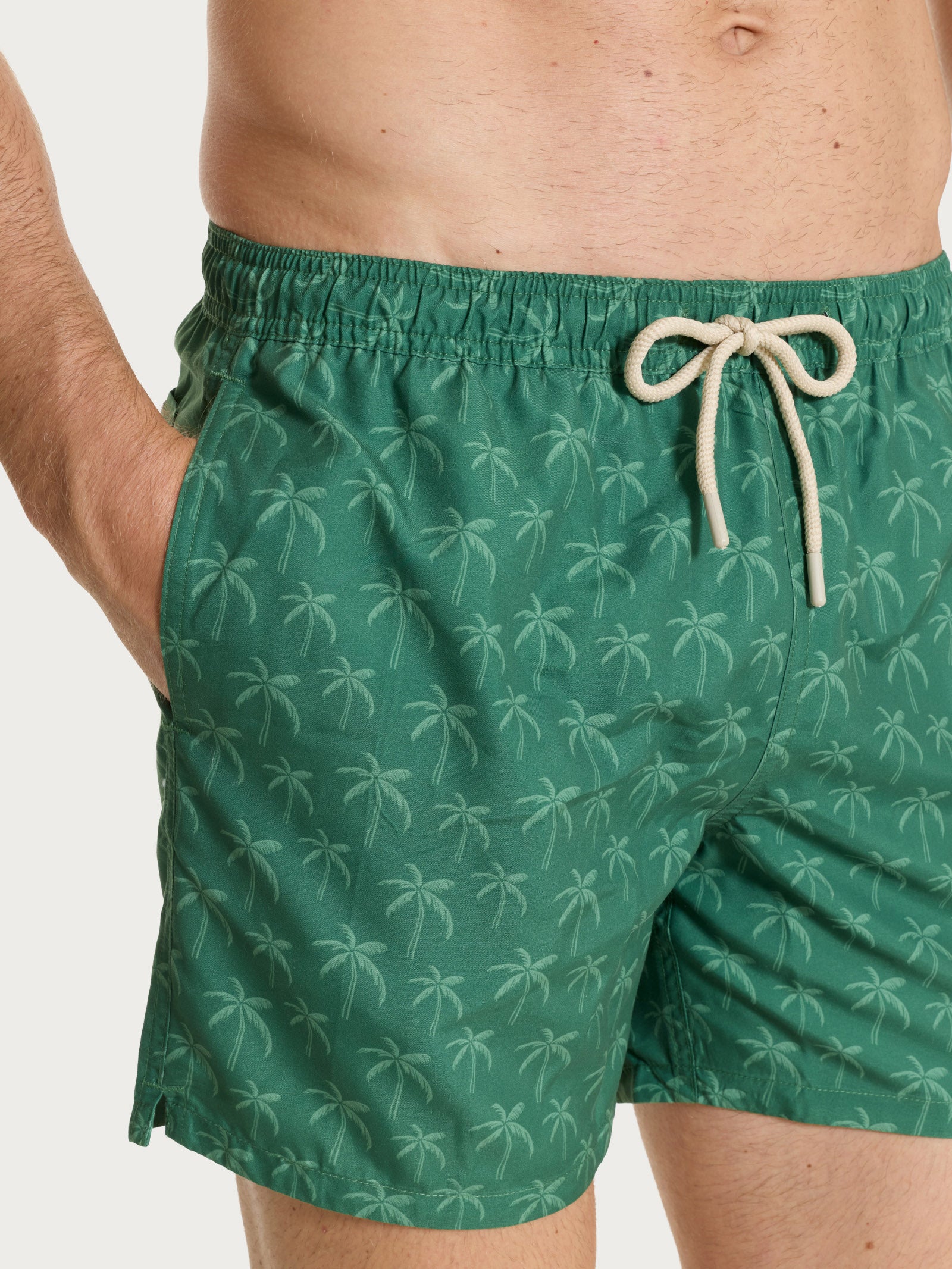 Ragno Boxer costume mare uomo fantasia Elm Green leggero