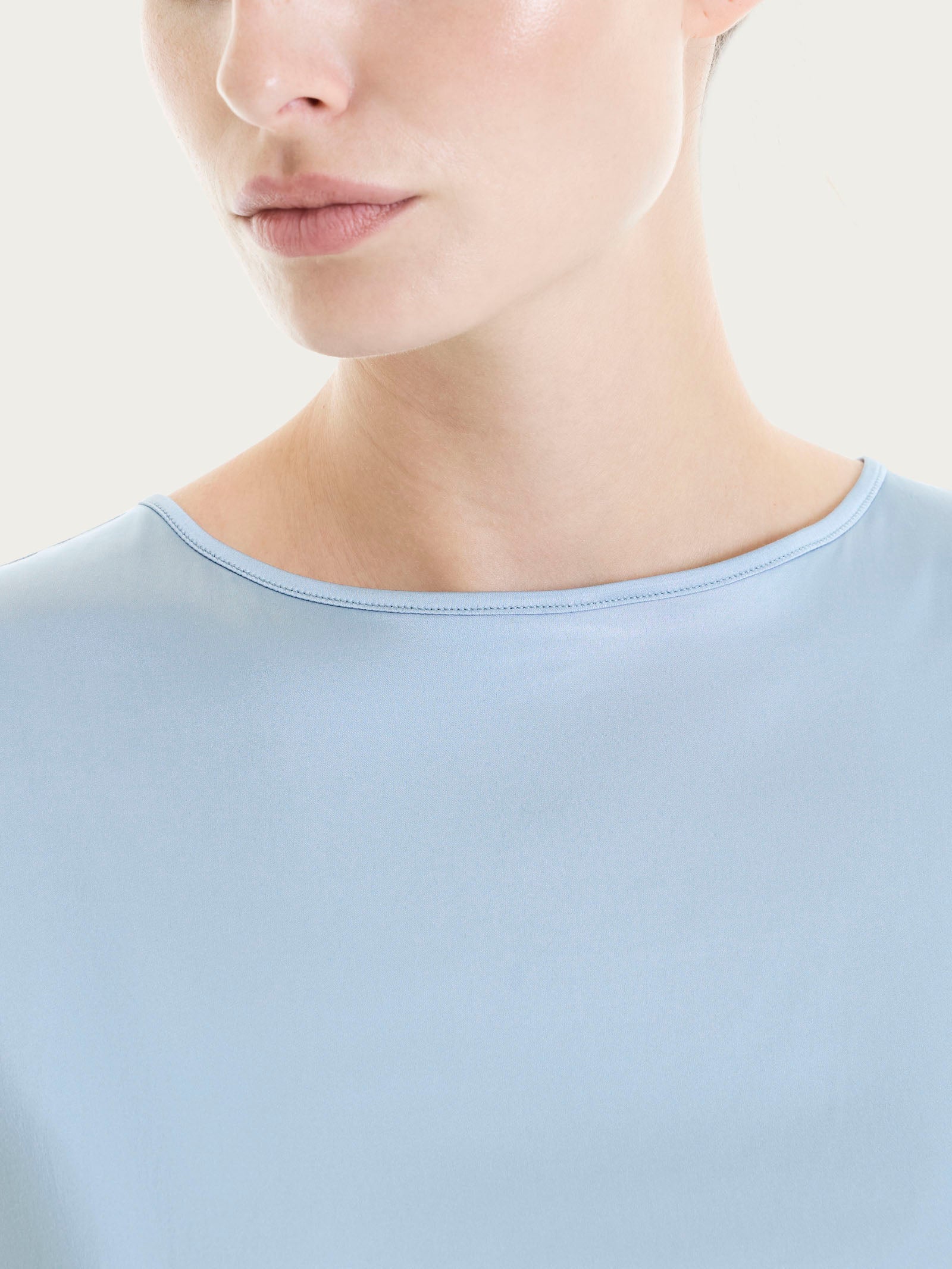 Ragno Viscosa Top spalla larga Dusty Blue soft