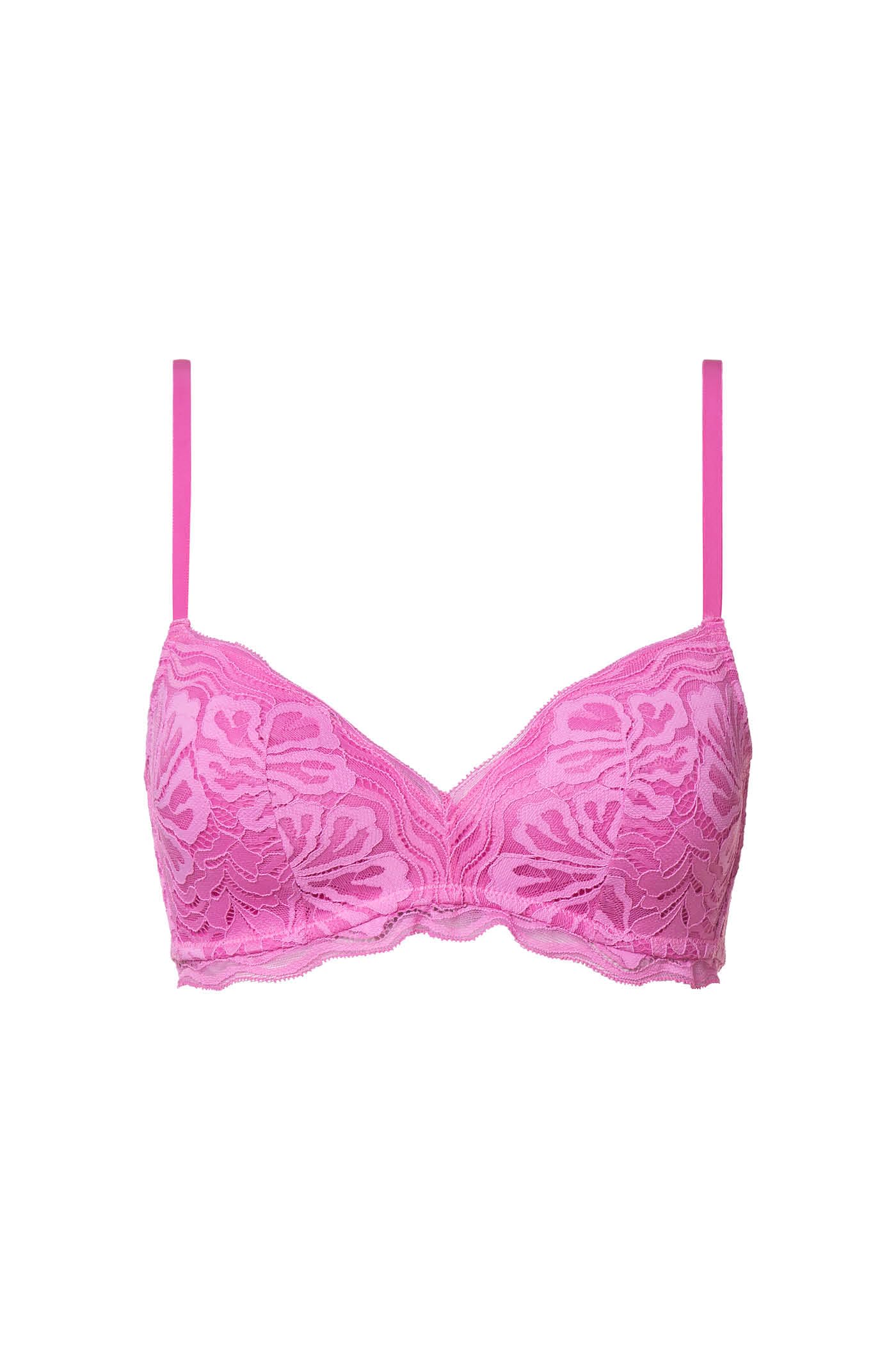 Goldenpoint Peony reggiseno triangolo pizzo rosa 3B