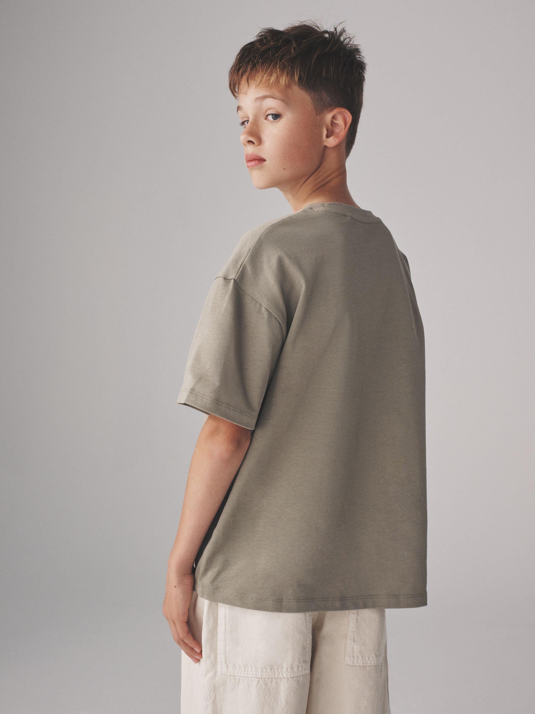 Next The Set T-Shirt Skater Ragazzo Cotone Pesante 4 Pezzi