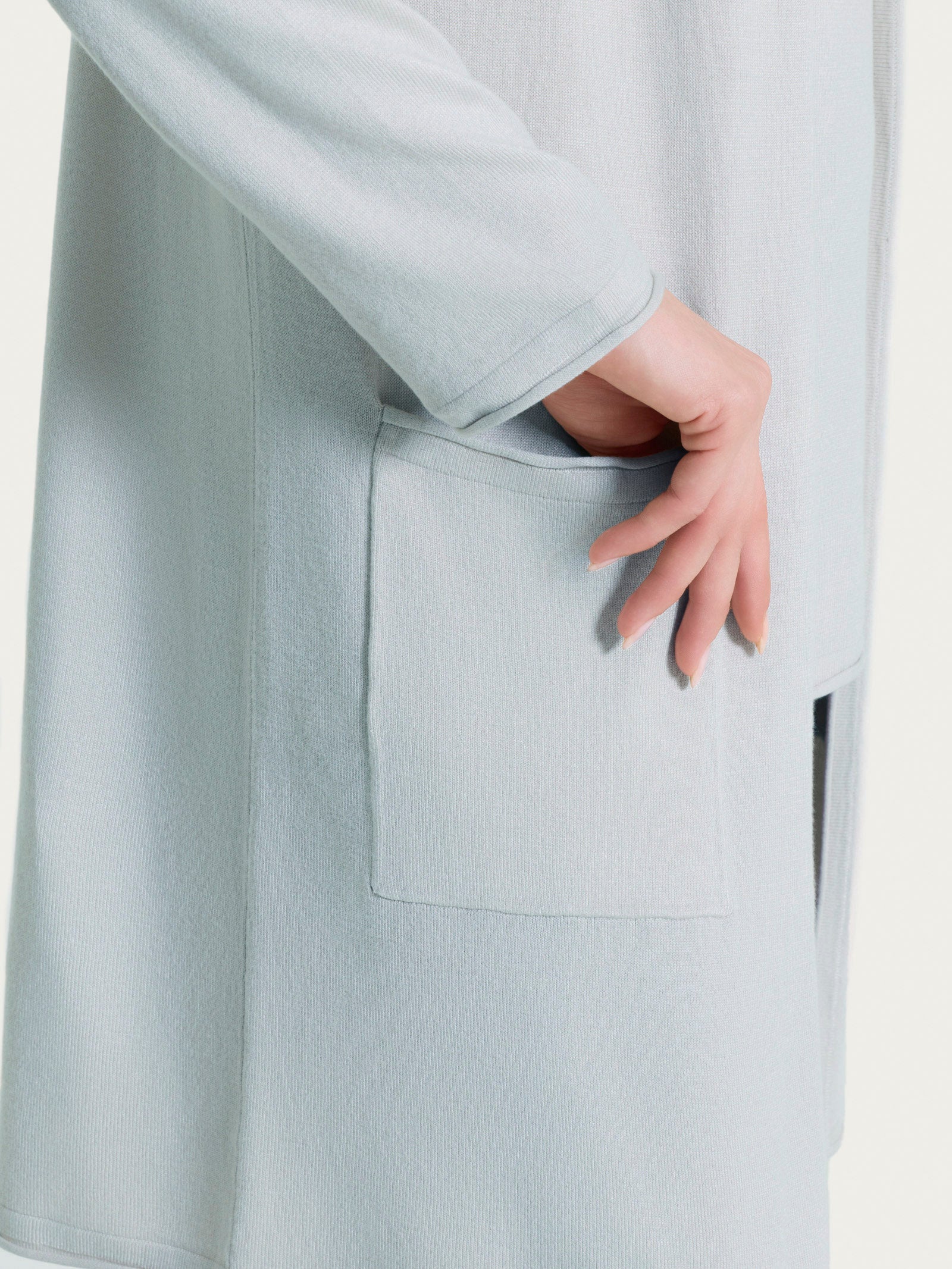 Ragno Summertime Cardigan Lungo Aperto Gray Dawn misto viscosa