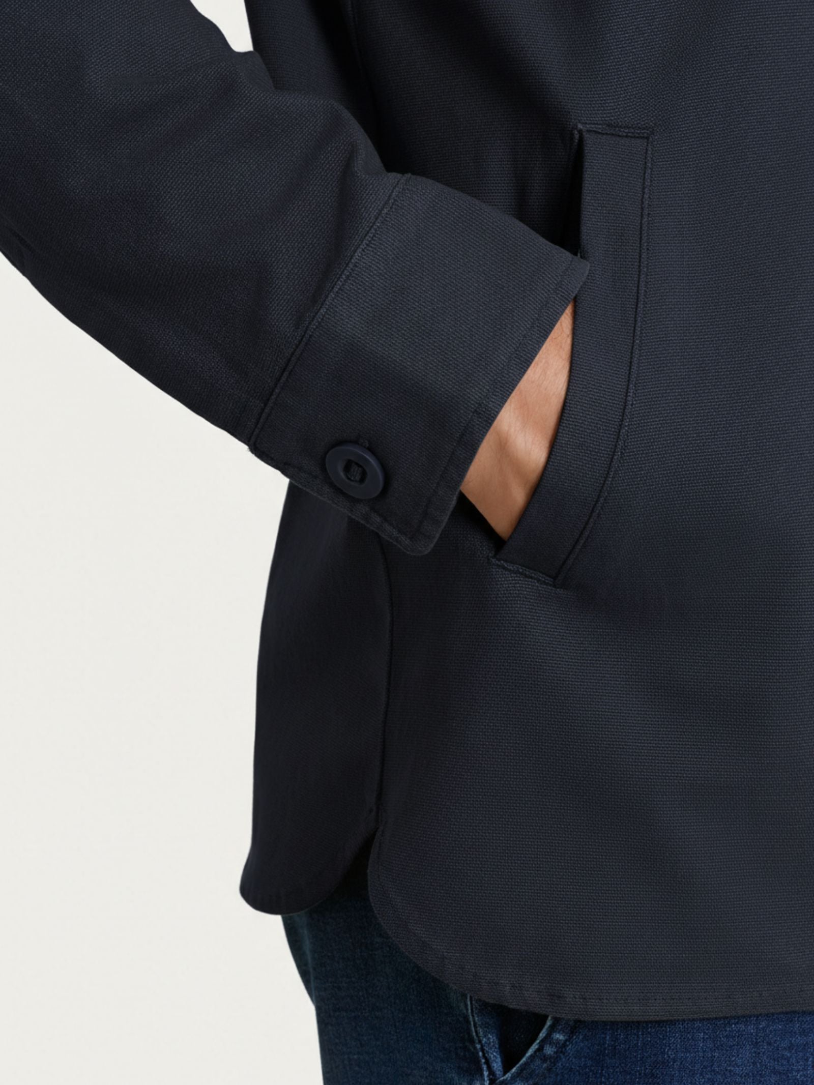 Ragno Canvas Stretch Shacket Uomo Outer Space