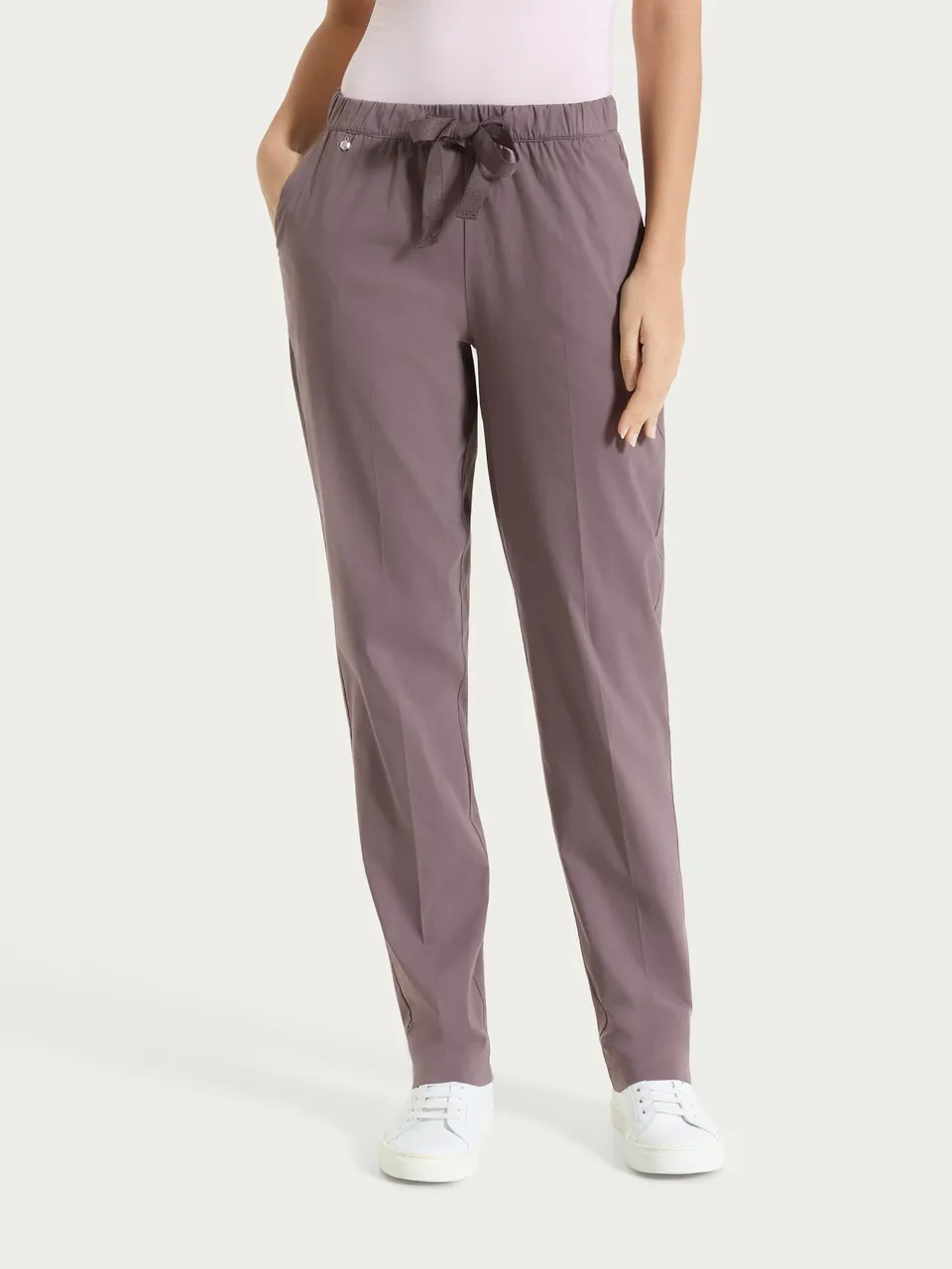 Ragno Super Fresh pantalone jogger plum truffle baggy