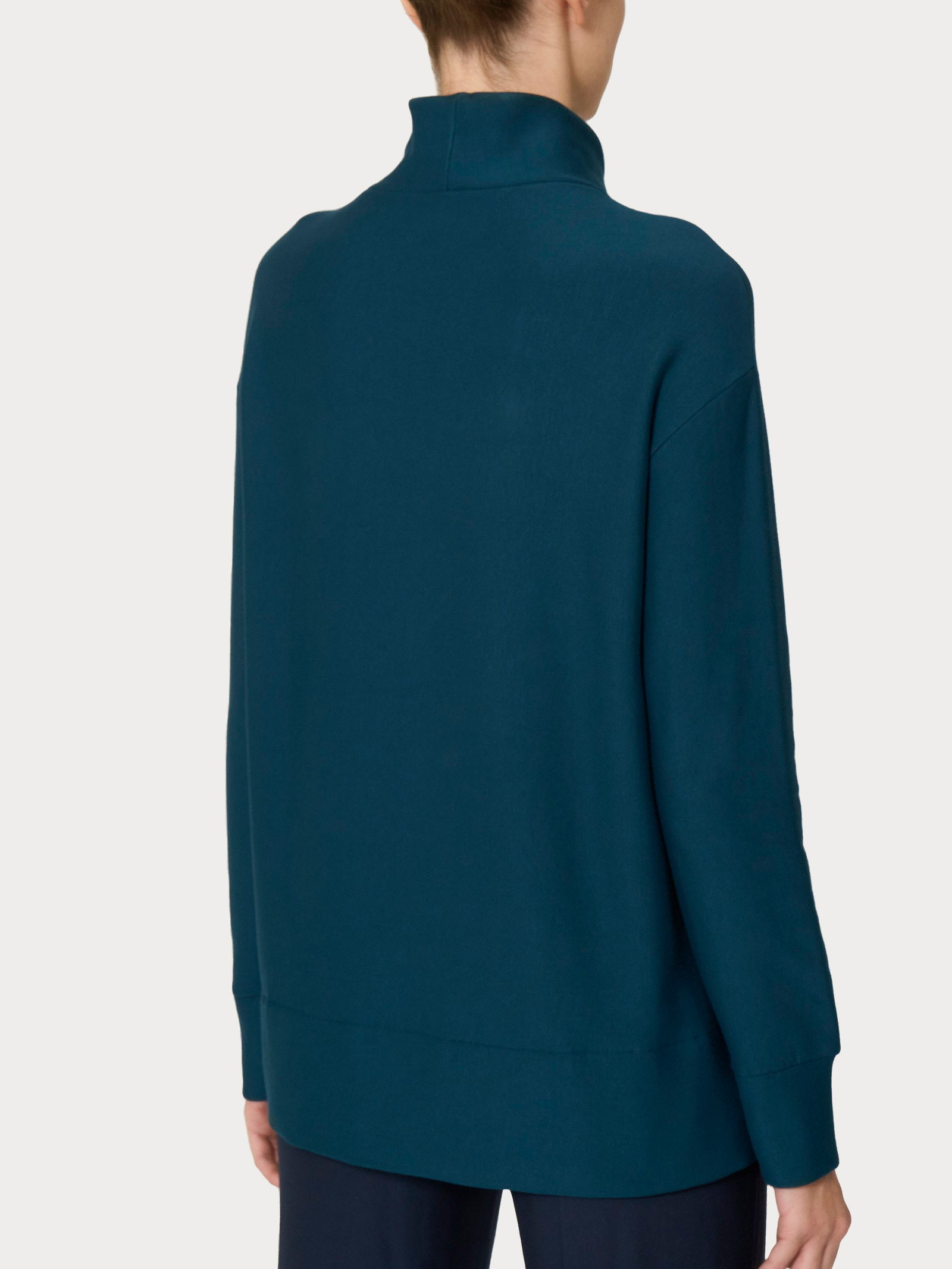 Ragno Felpa Collo Alto Eco Techno Fleece Reflecting Pond
