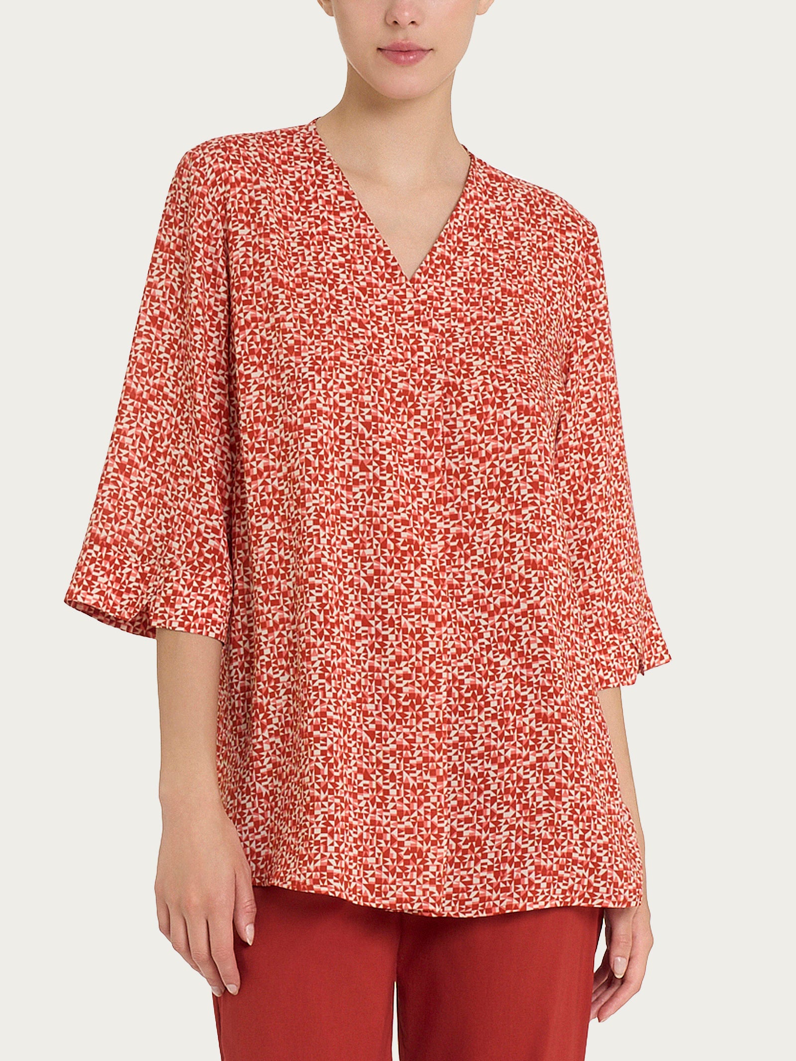 Ragno EcoSeta Blusa Manica 3/4 Dubarry Rosa Viscosa