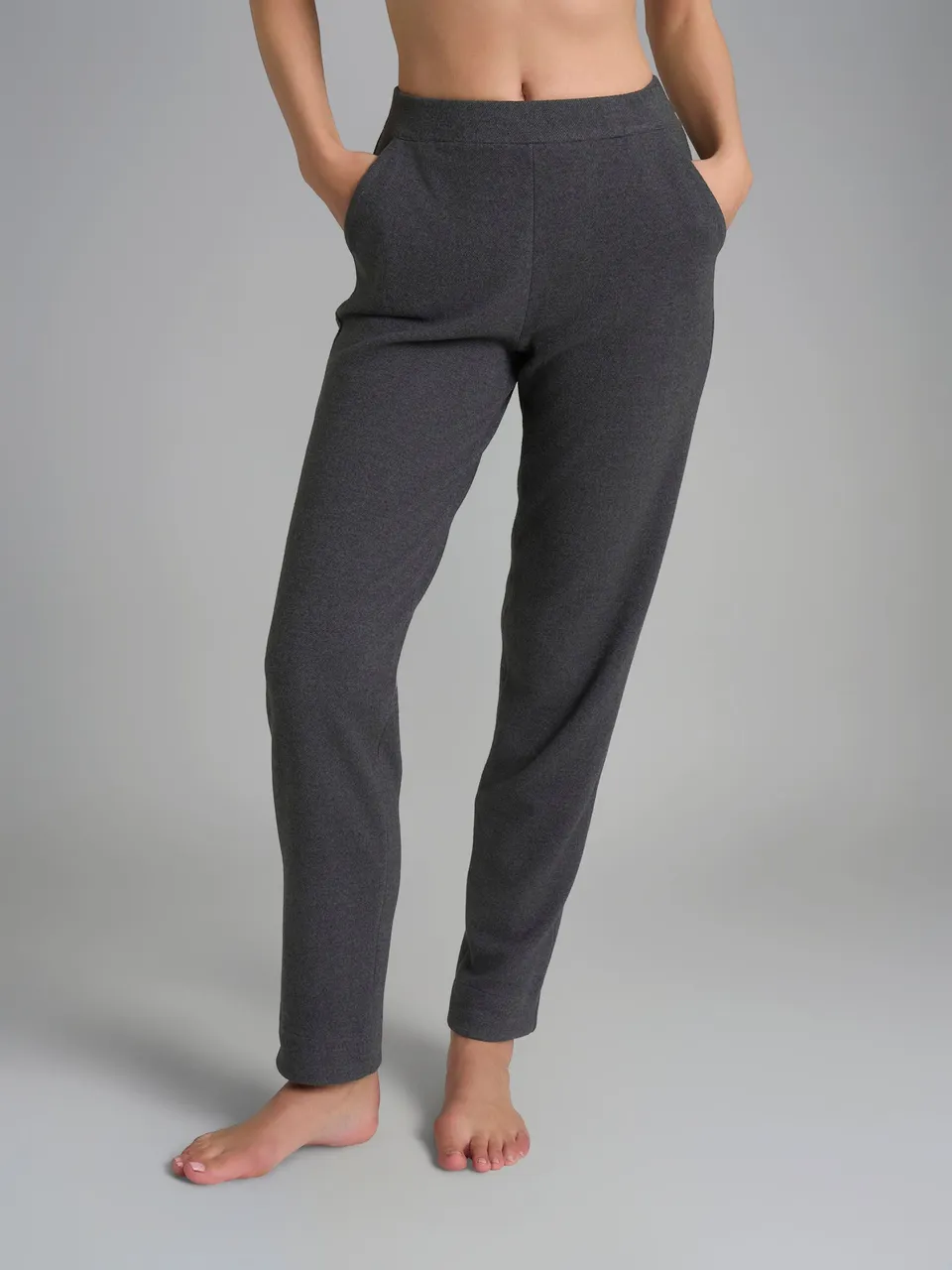 Ragno Flannel Compact pantalone carota ardesia casa