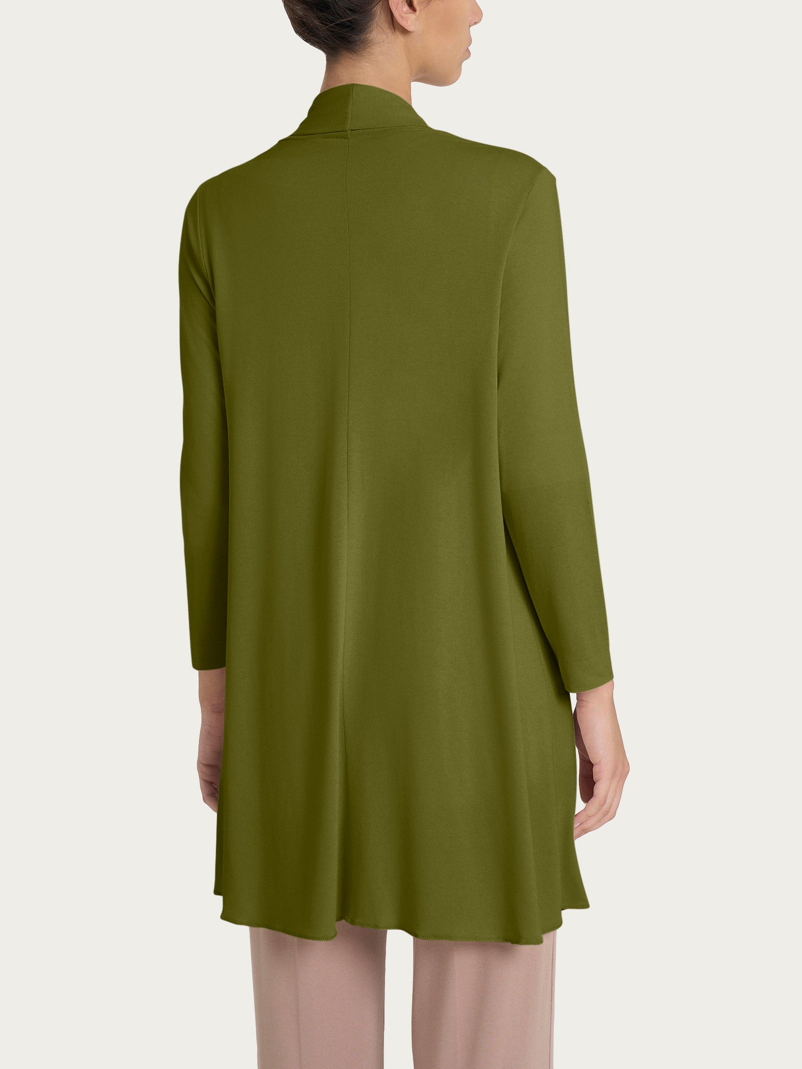 Ragno Viscosa Summer cardigan lungo aperto Sphagnum fresco