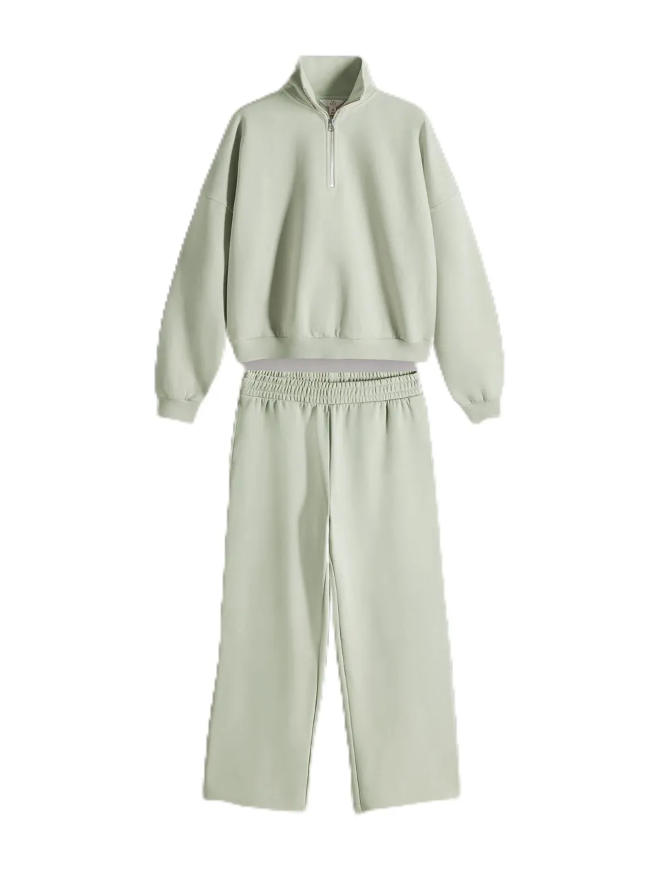 Next The Set tuta donna 2 pezzi S verde chiaro zip