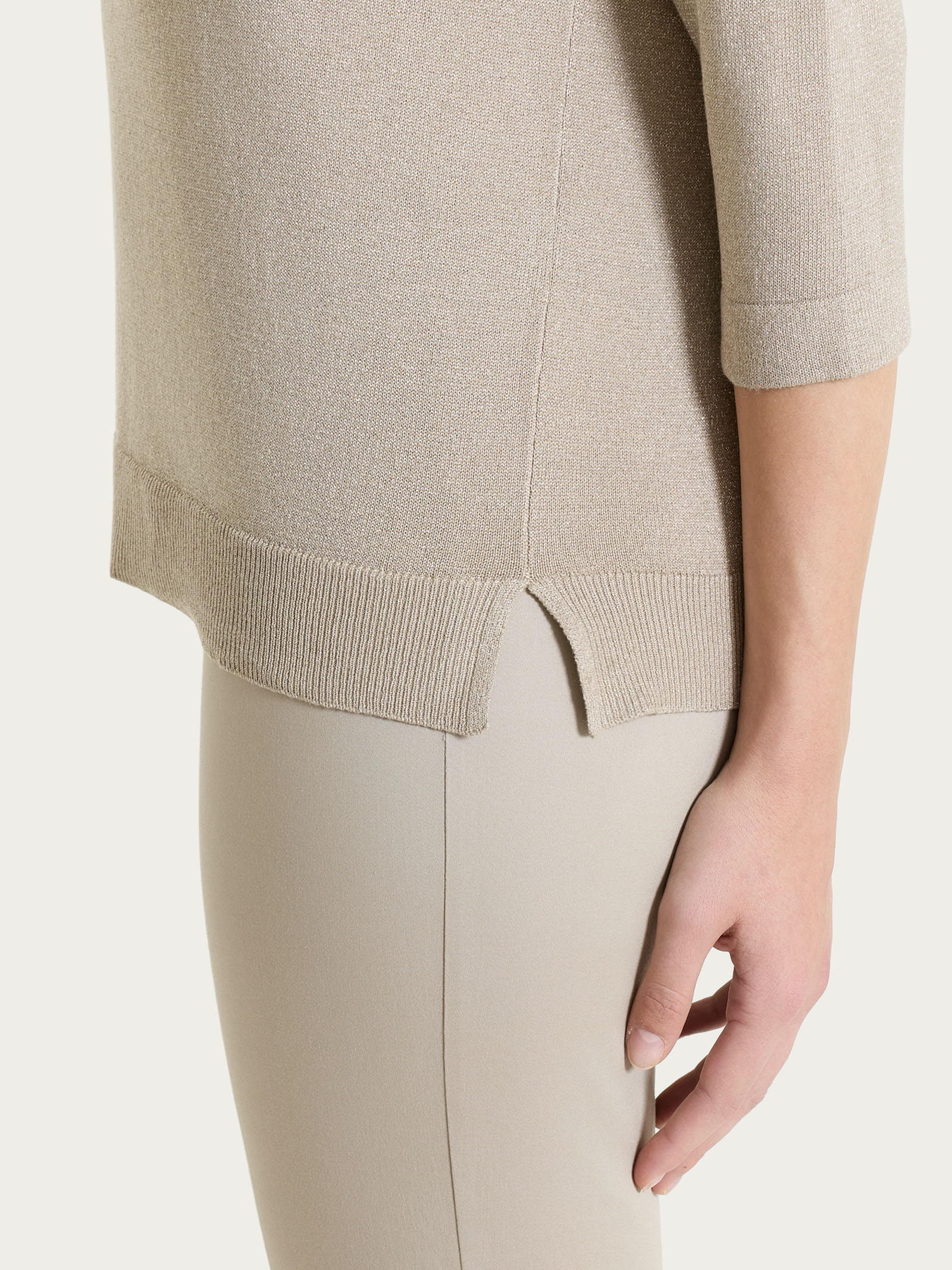Ragno Summertime maglia barchetta lurex marrone