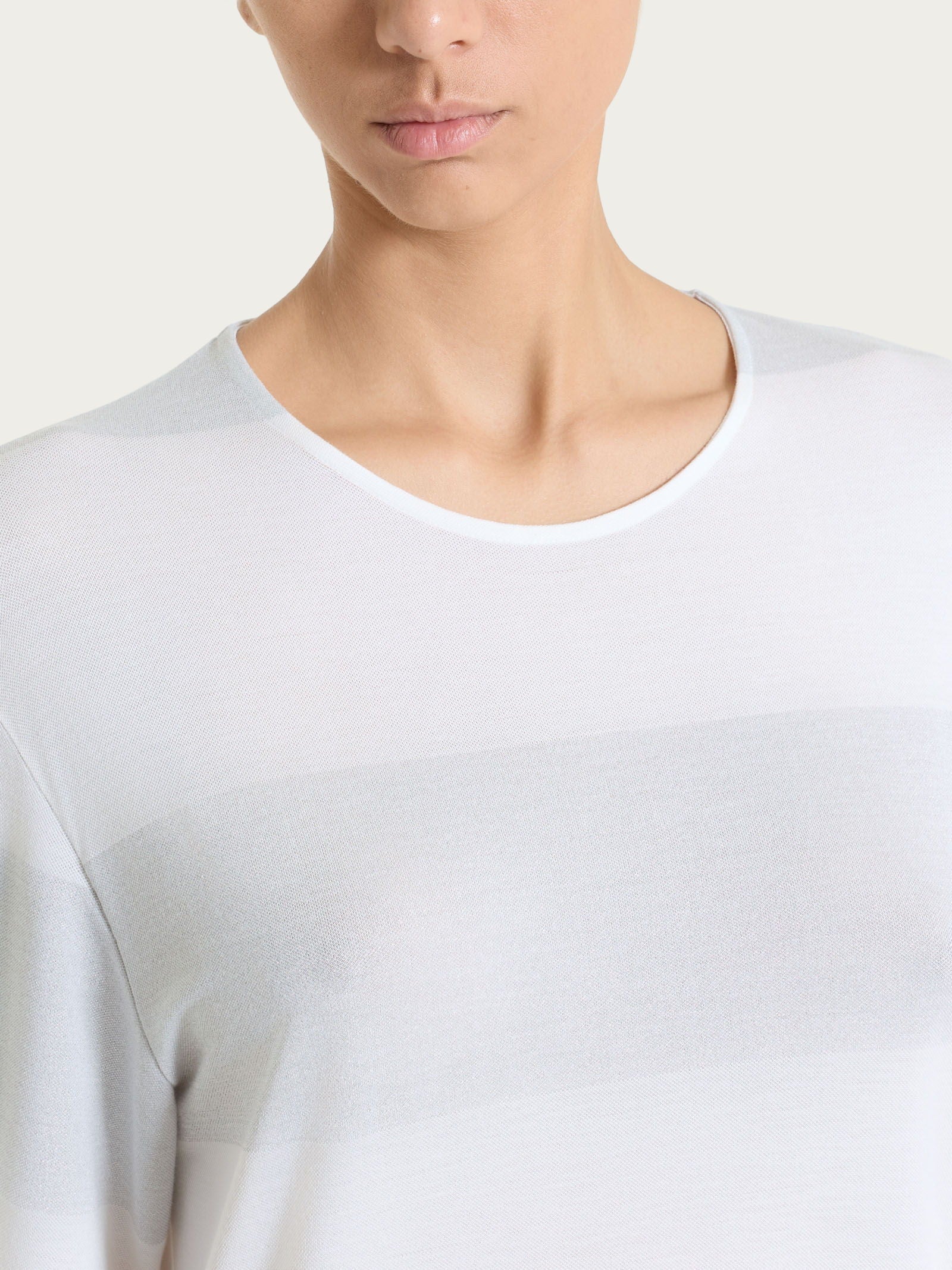 Ragno Summer Light maglietta girocollo Fant.Bianco righe lurex