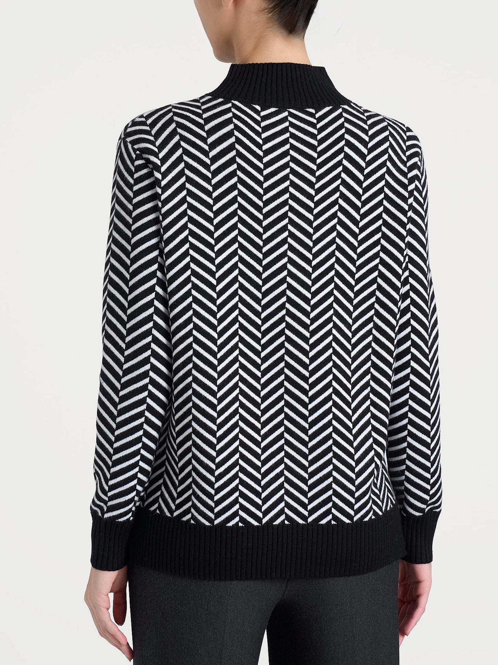 Ragno Super Soft Cardigan Corto Spigato Fant.Nero con Bottoni