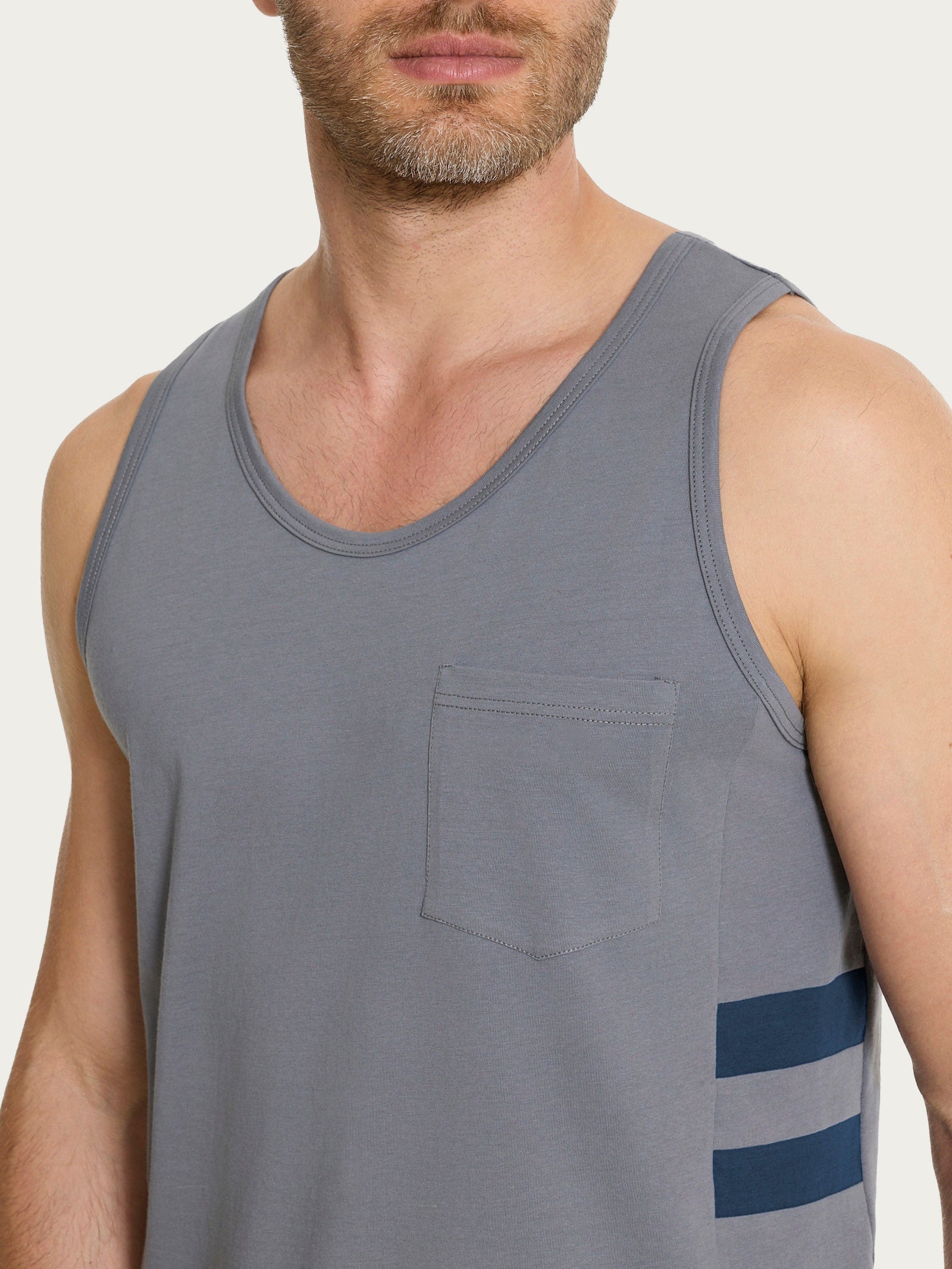 Ragno Jersey Canottiera Uomo Cotone Fantasia Poppy Seed