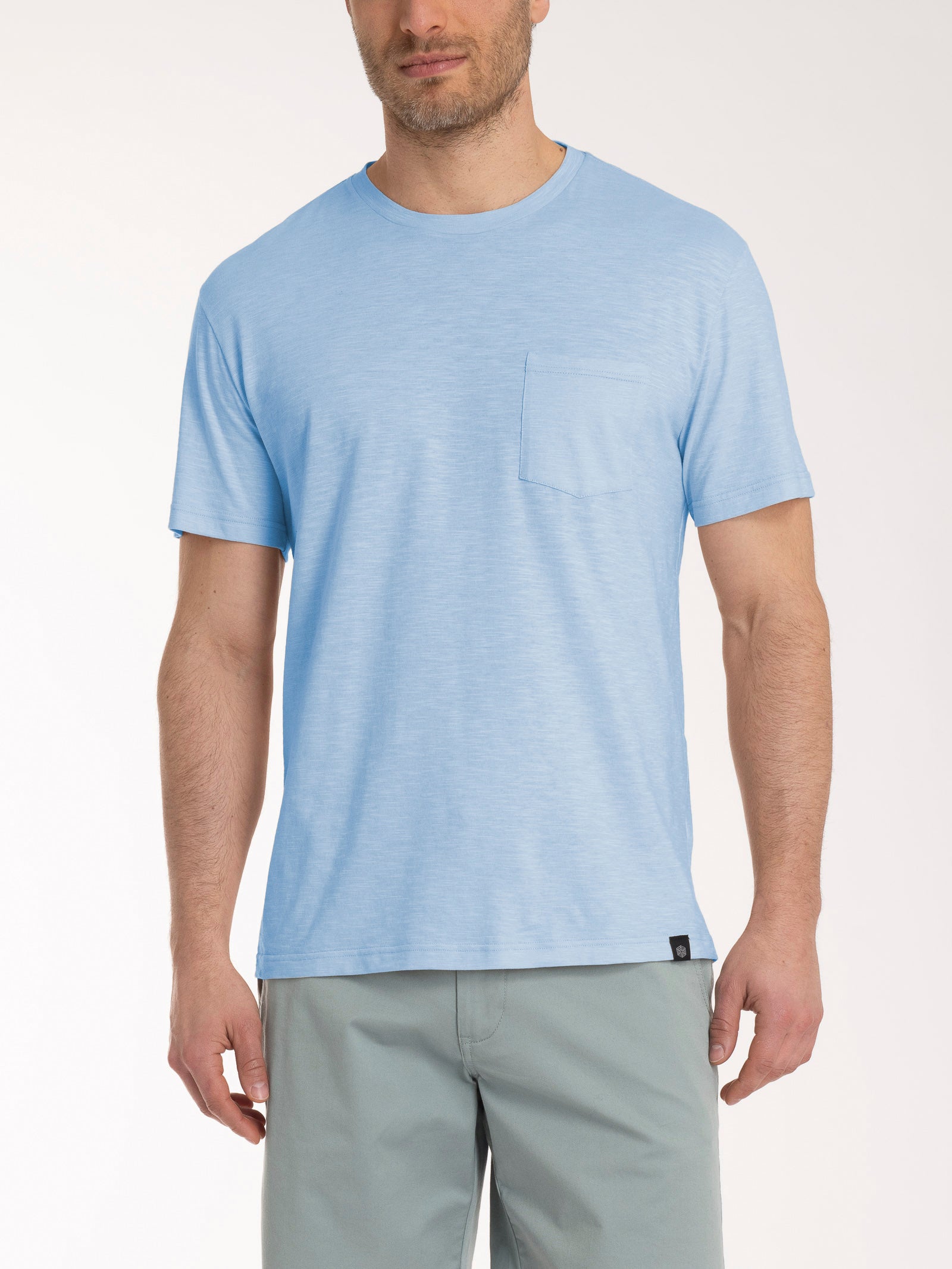 Ragno Jersey Cotone t-shirt girocollo Dusty Blue