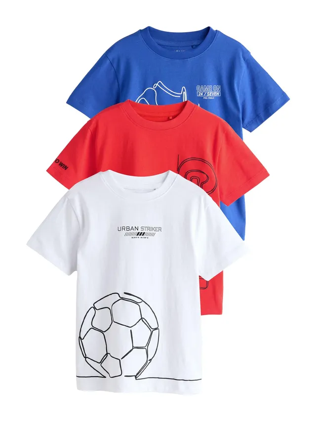 Next Calcio t-shirt bambino manica corta 3 pezzi