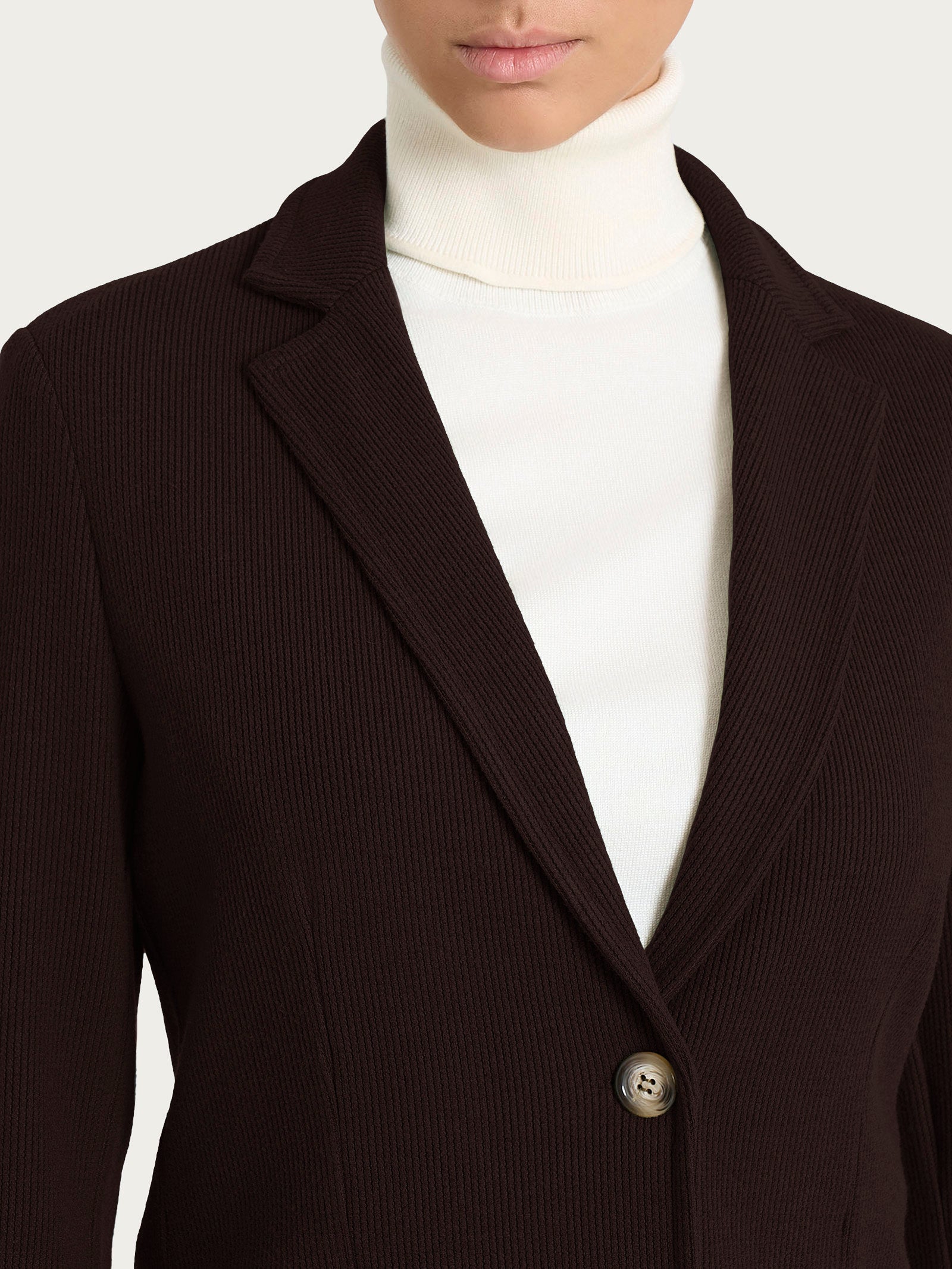 Ragno Relaxed Wardrobe 2 Bottoni blazer velluto marrone