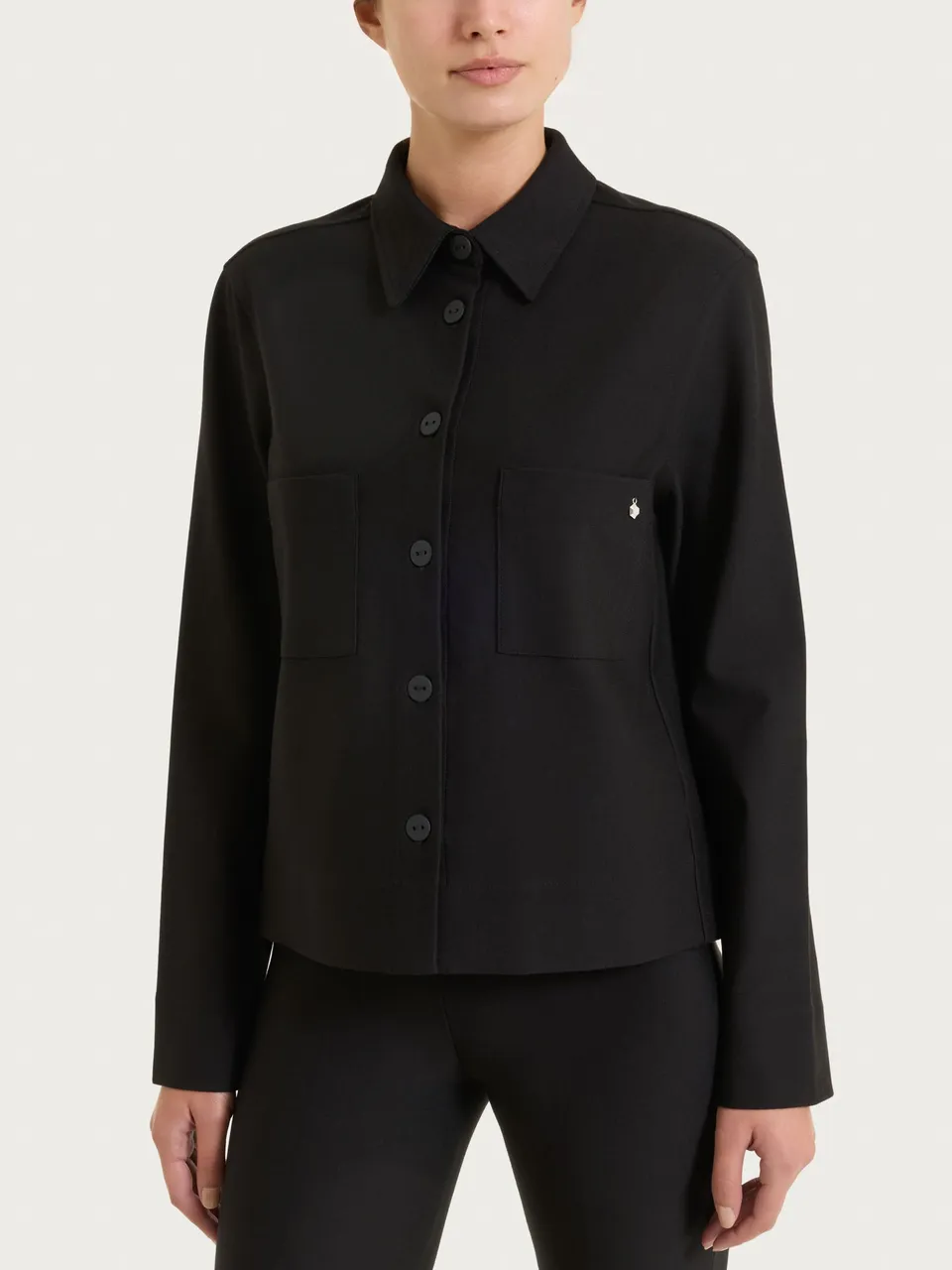 Ragno Compact Shacket giacca nero punto Milano