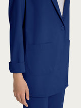 Ragno Compact Light blazer donna Blueberry leggero elasticizzato