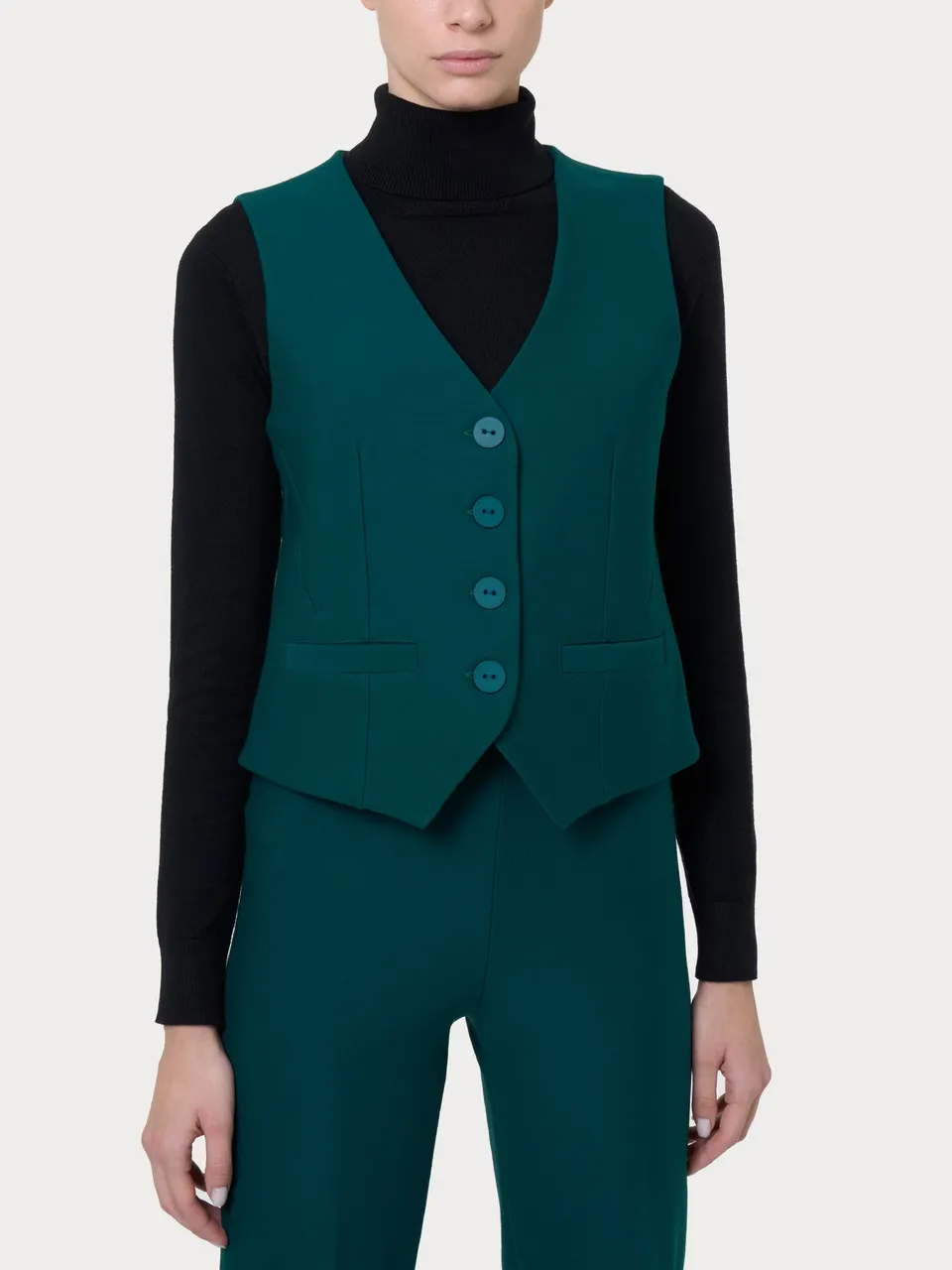 Ragno Compact Gilet donna Rain Forest 4 bottoni