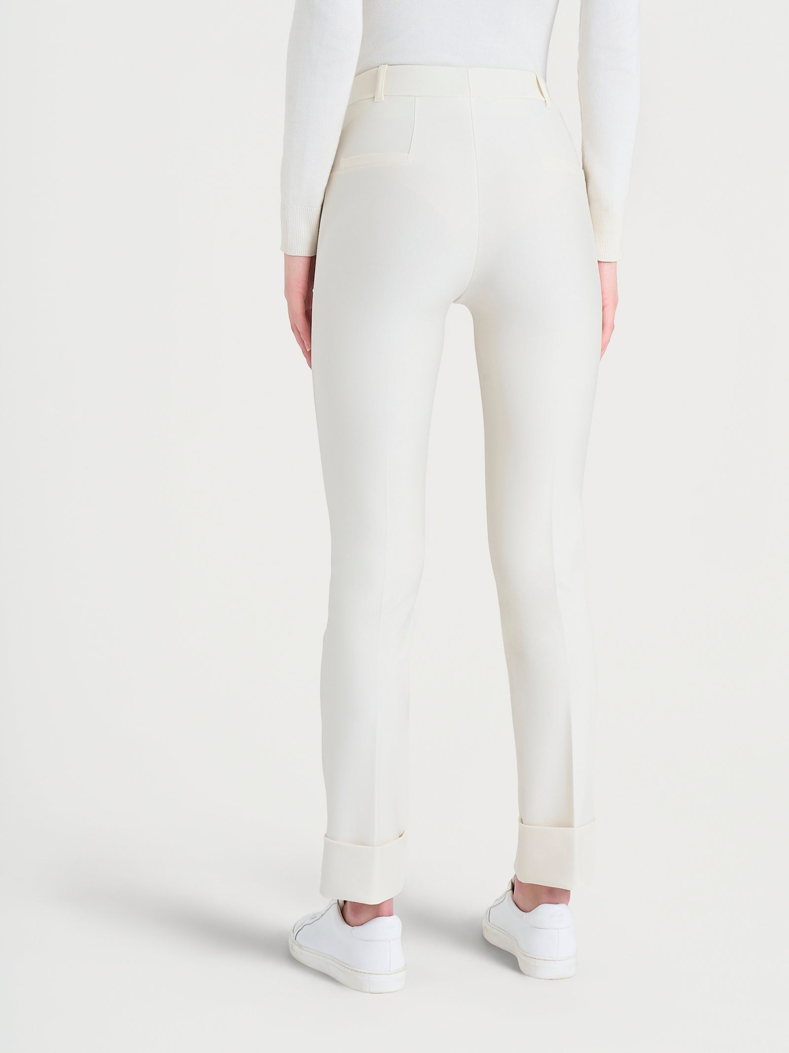 Ragno Compact Straight pantalone avorio punto milano