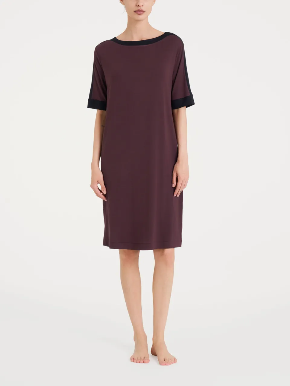 Ragno Viscosa Summer Vestito girocollo chicory coffee 3/4