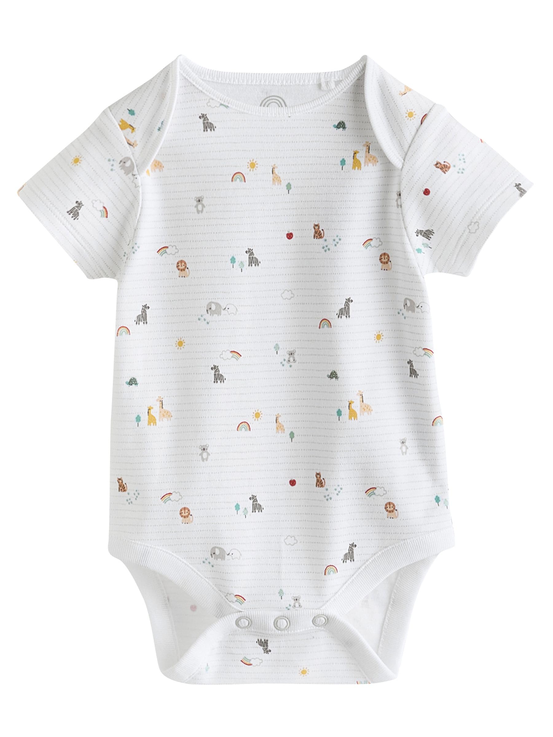 Geo Next Body Maniche Corte Neonato 5 Pezzi Cotone