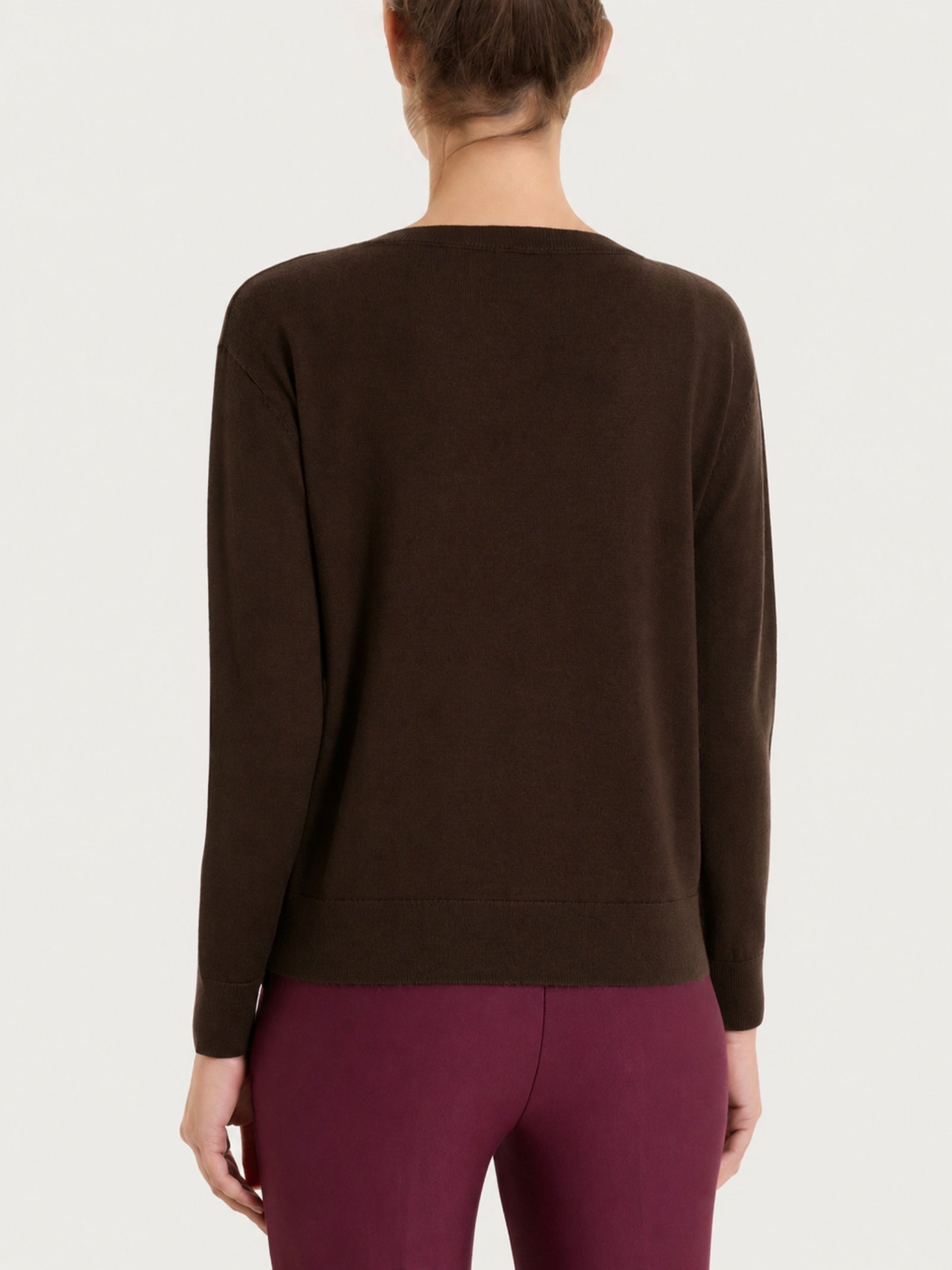 Ragno Merino Soft Maglia barchetta Chocolate Torte lana