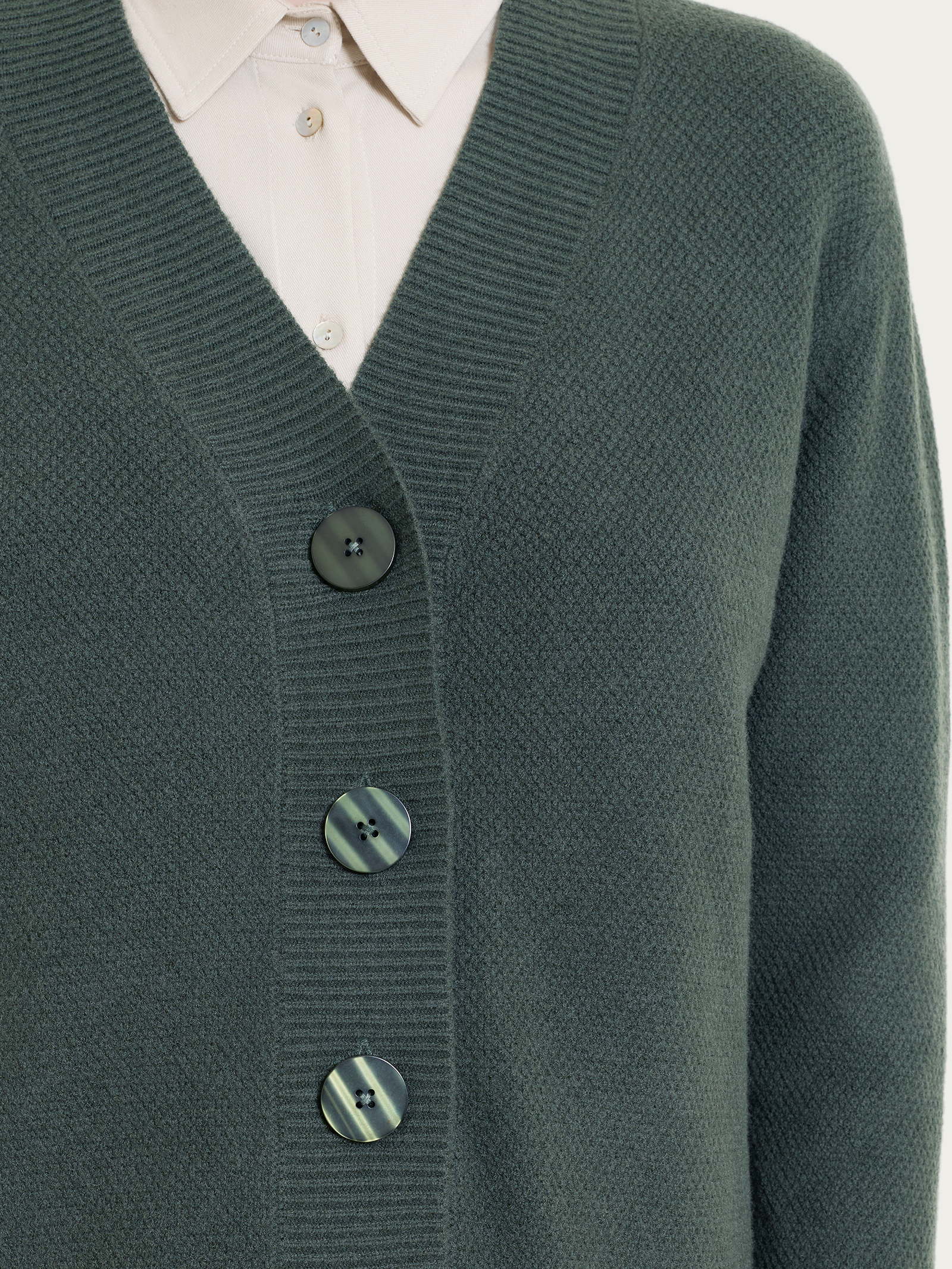 Ragno Soft Wool Scollo V cardigan Urban Chic caldo