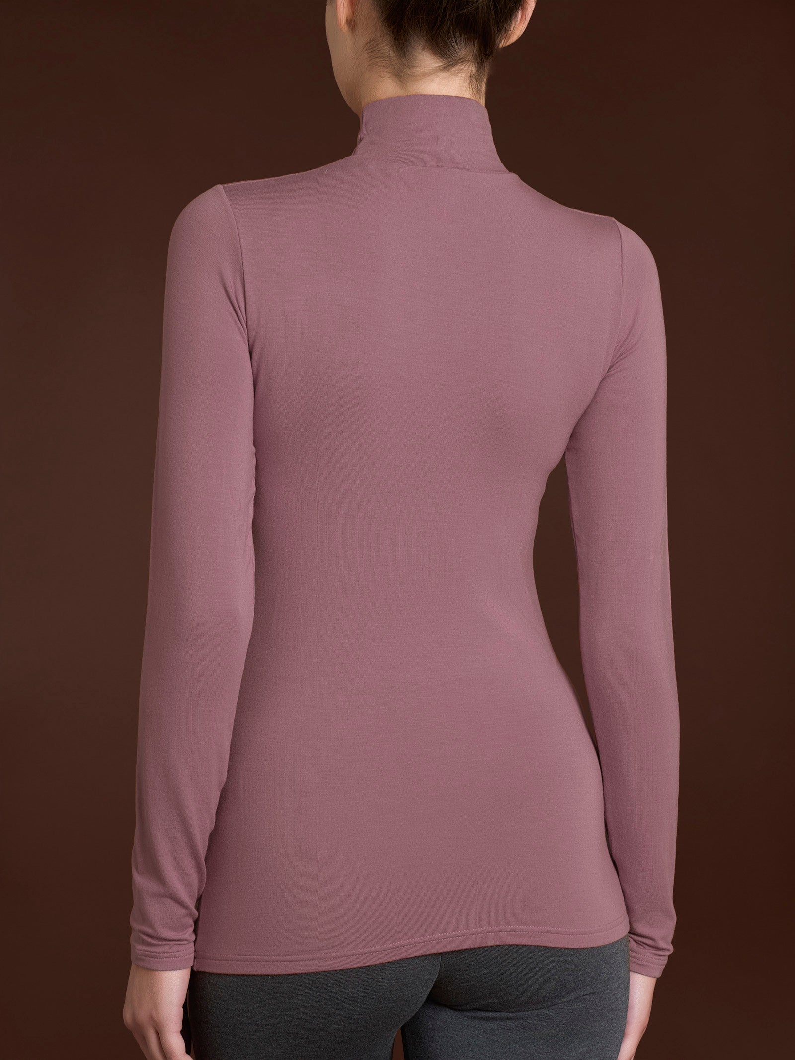 Ragno Eco Viscosa Lupetto Manica Lunga Lilas elasticizzato