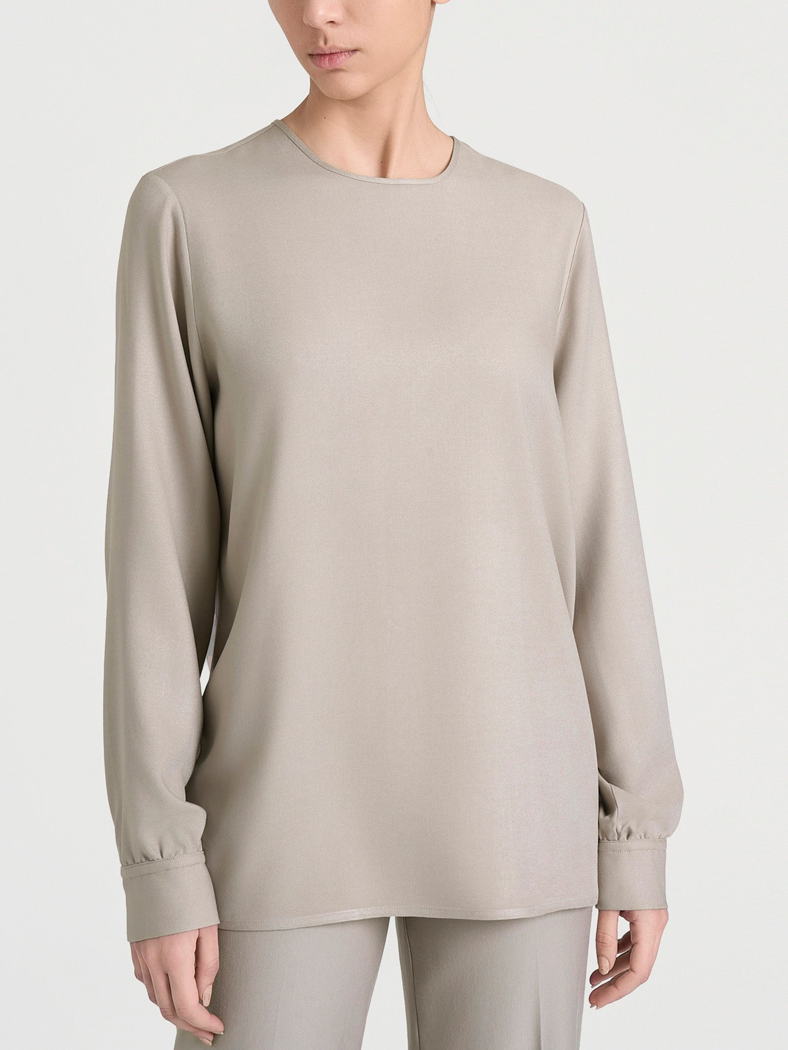 Ragno EcoSeta Blusa Girocollo String viscosa manica lunga