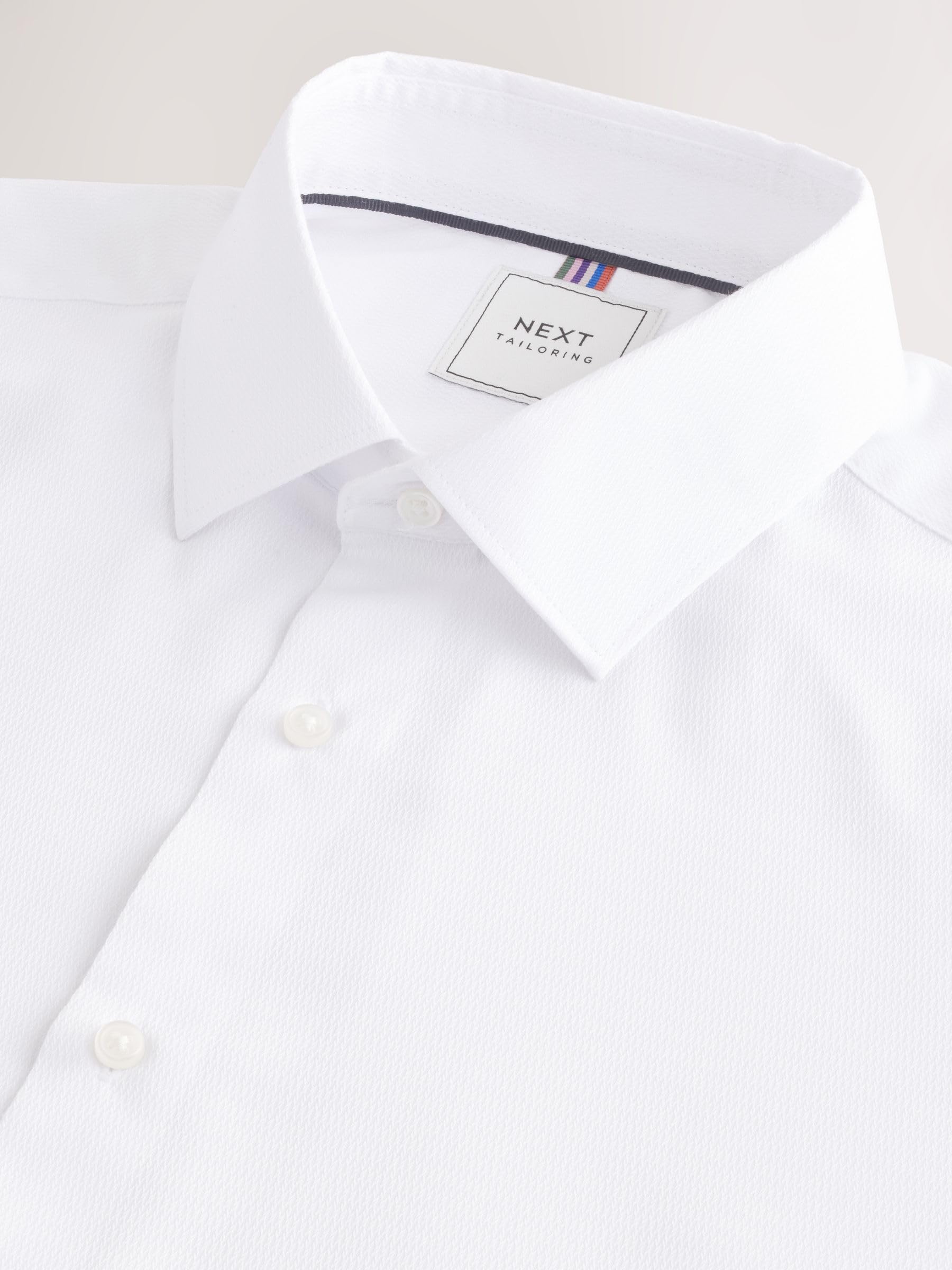 Next Camicia Easy-Care Testurizzata Slim Uomo