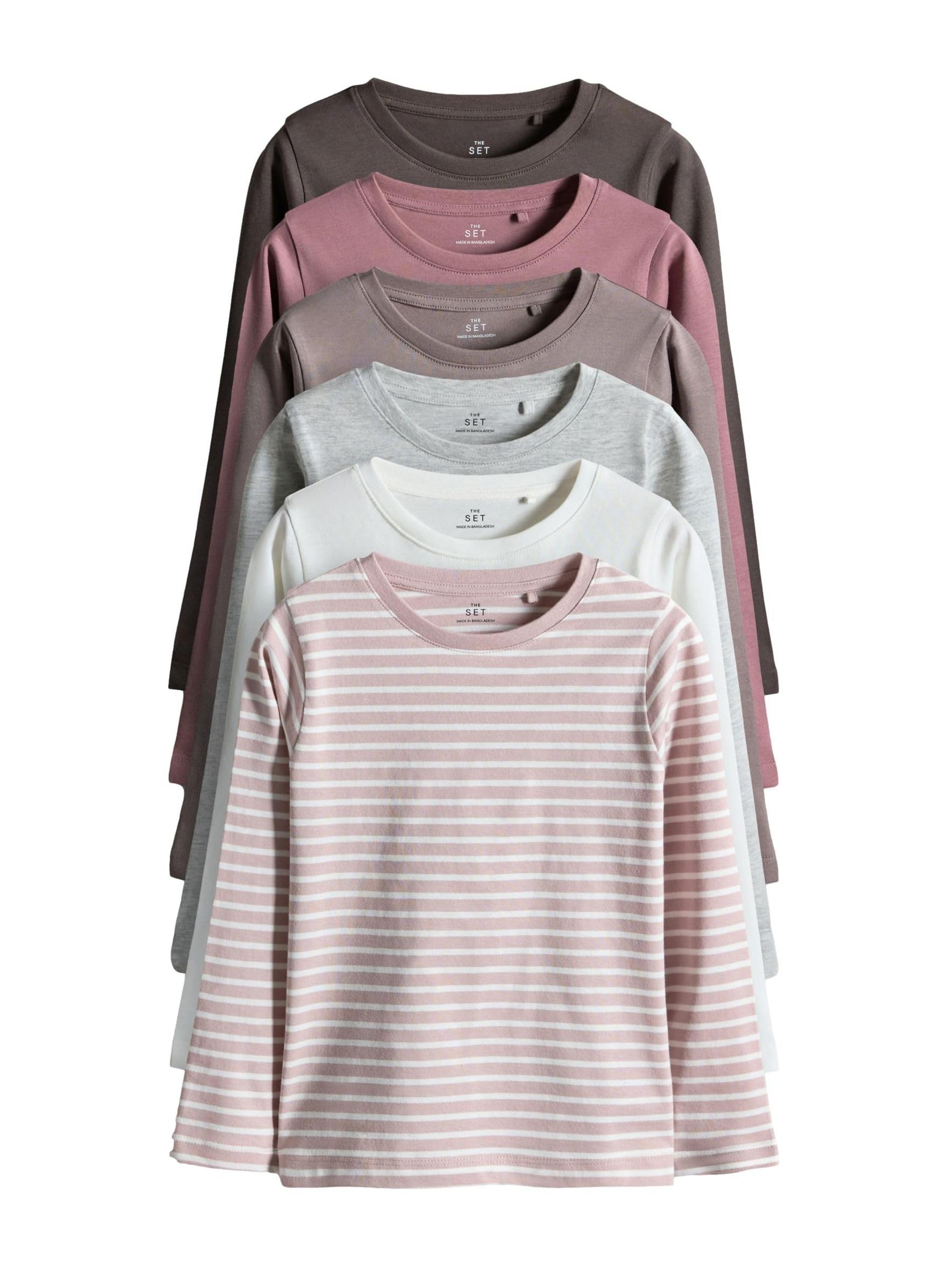 Next The Set Confezione da 6 T-Shirt Regular Bambina Maniche Corte