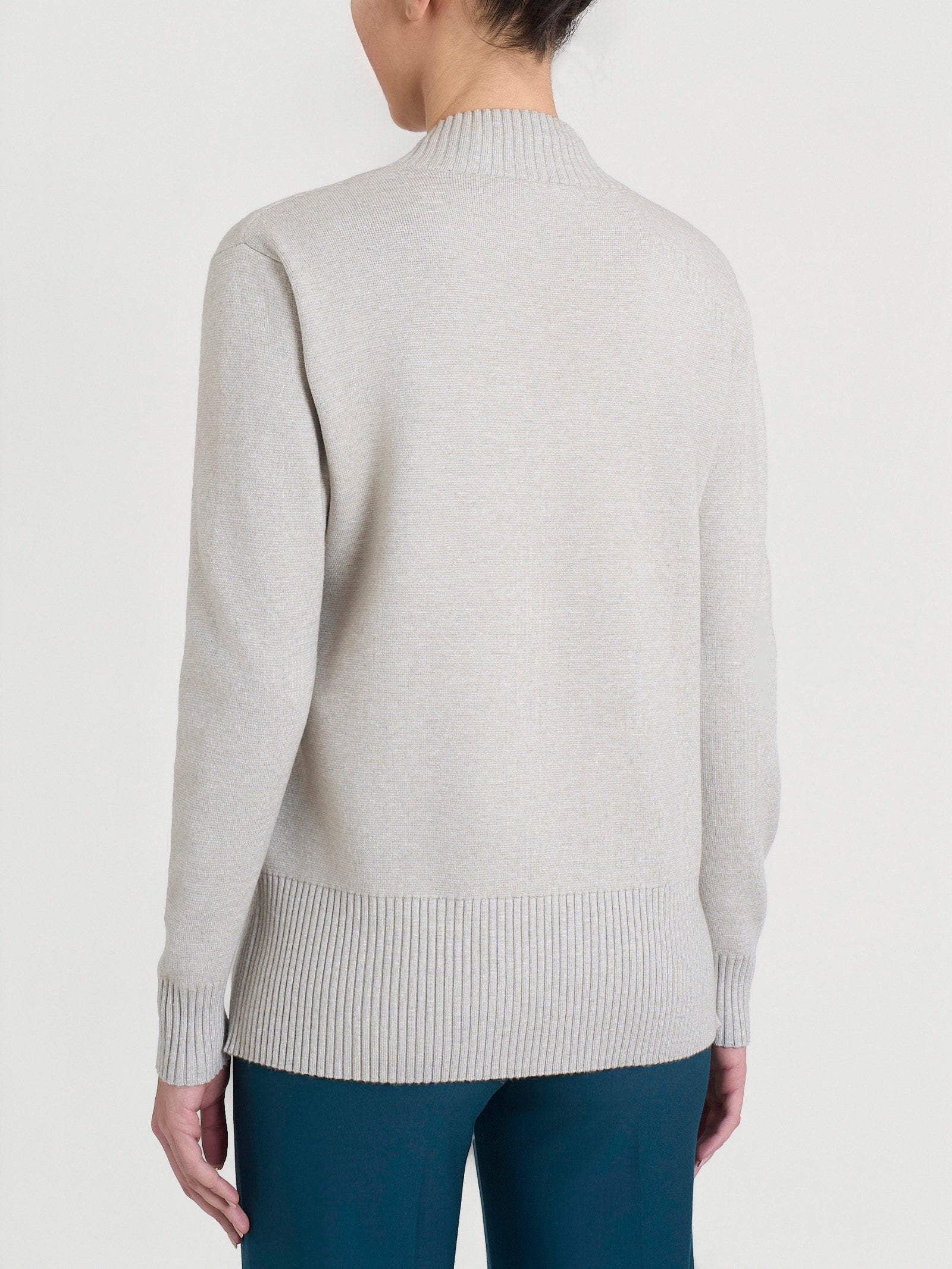 Ragno Super Soft Cardigan Asimmetrico Champignon