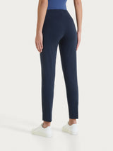 Ragno Compact Light pantaloni capri donna bleu con spacchi