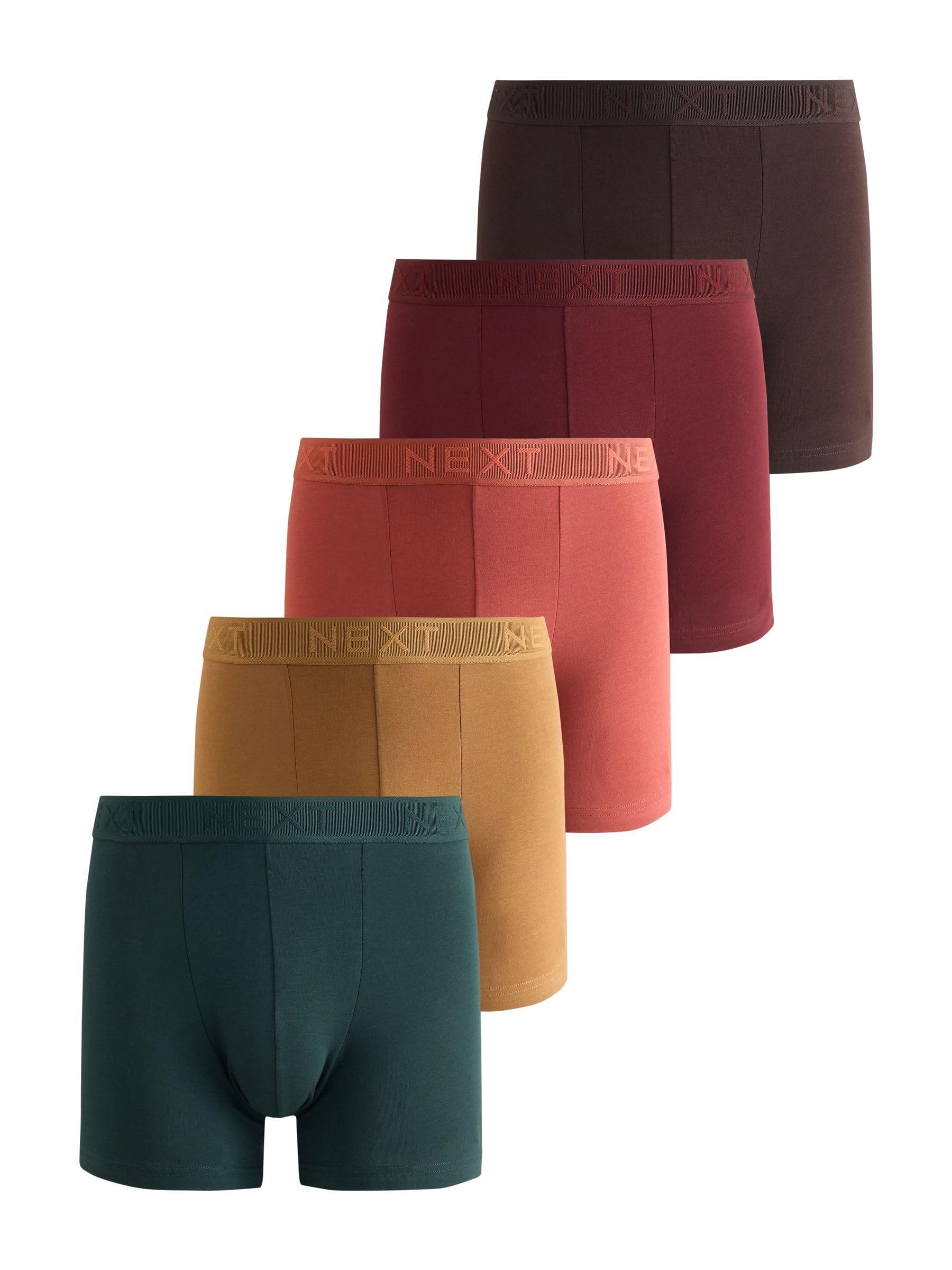Geo Next boxer aderenti uomo verde blu 5 pezzi L cotone