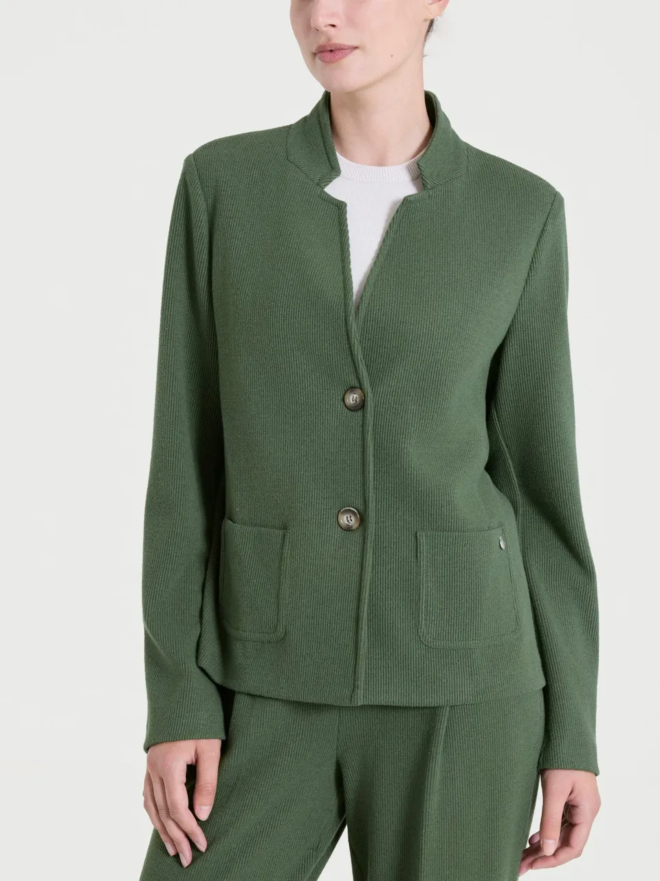 Ragno Velvet Blazer Corto Giacca Bronze Green caldo