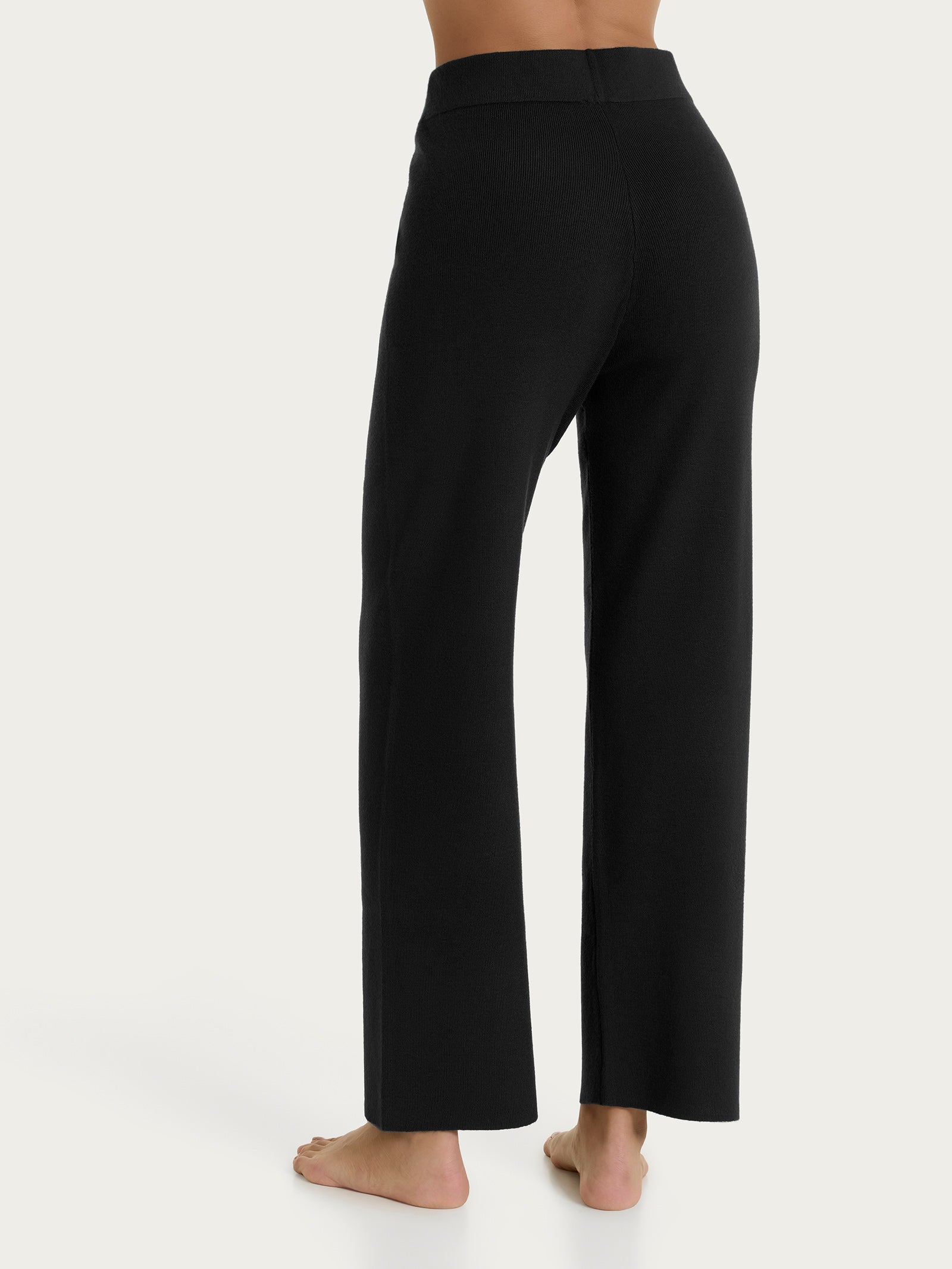 Ragno Super Soft The Wide Leg pantalone ampio Nero tasche