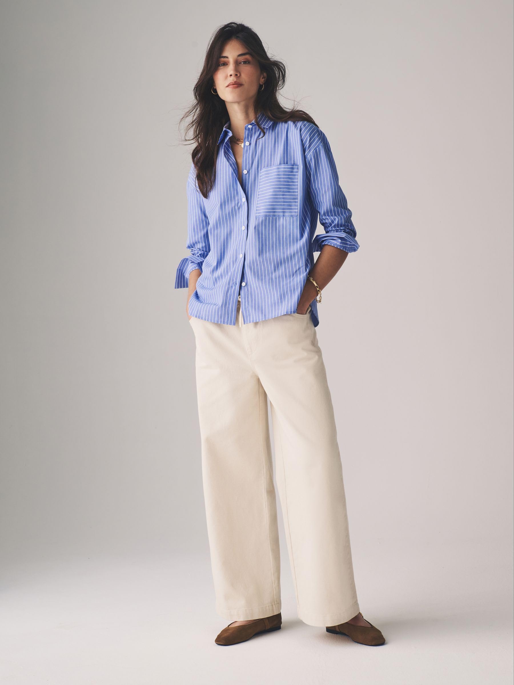 Next The Set camicia donna 3 pezzi L a righe in cotone