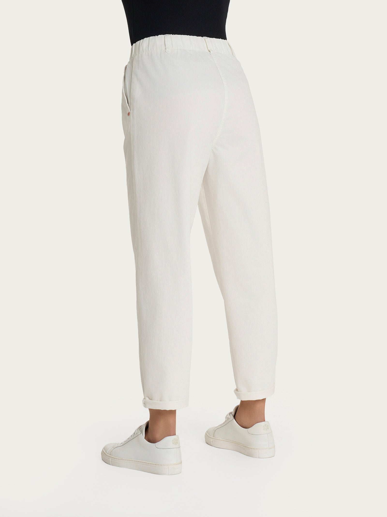 Ragno Super Denim jeans a carota con tasche bianco light denim