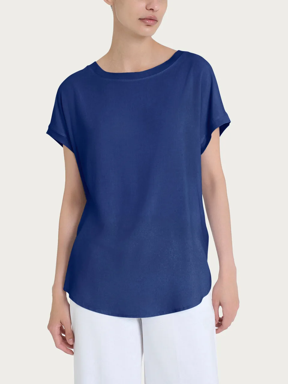 Ragno Viscosa Summer maglietta kimono blueberry viscosa