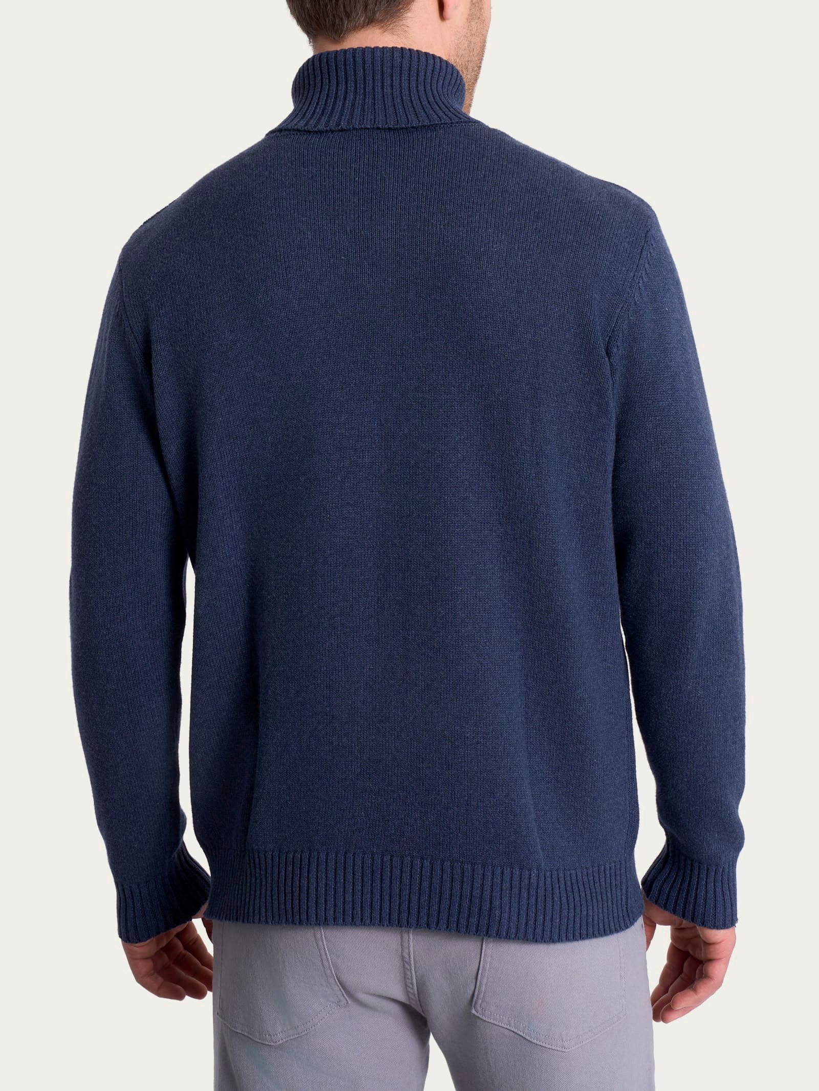 Ragno Winter Cotton Dolcevita Maglia Avio Mel. puro cotone