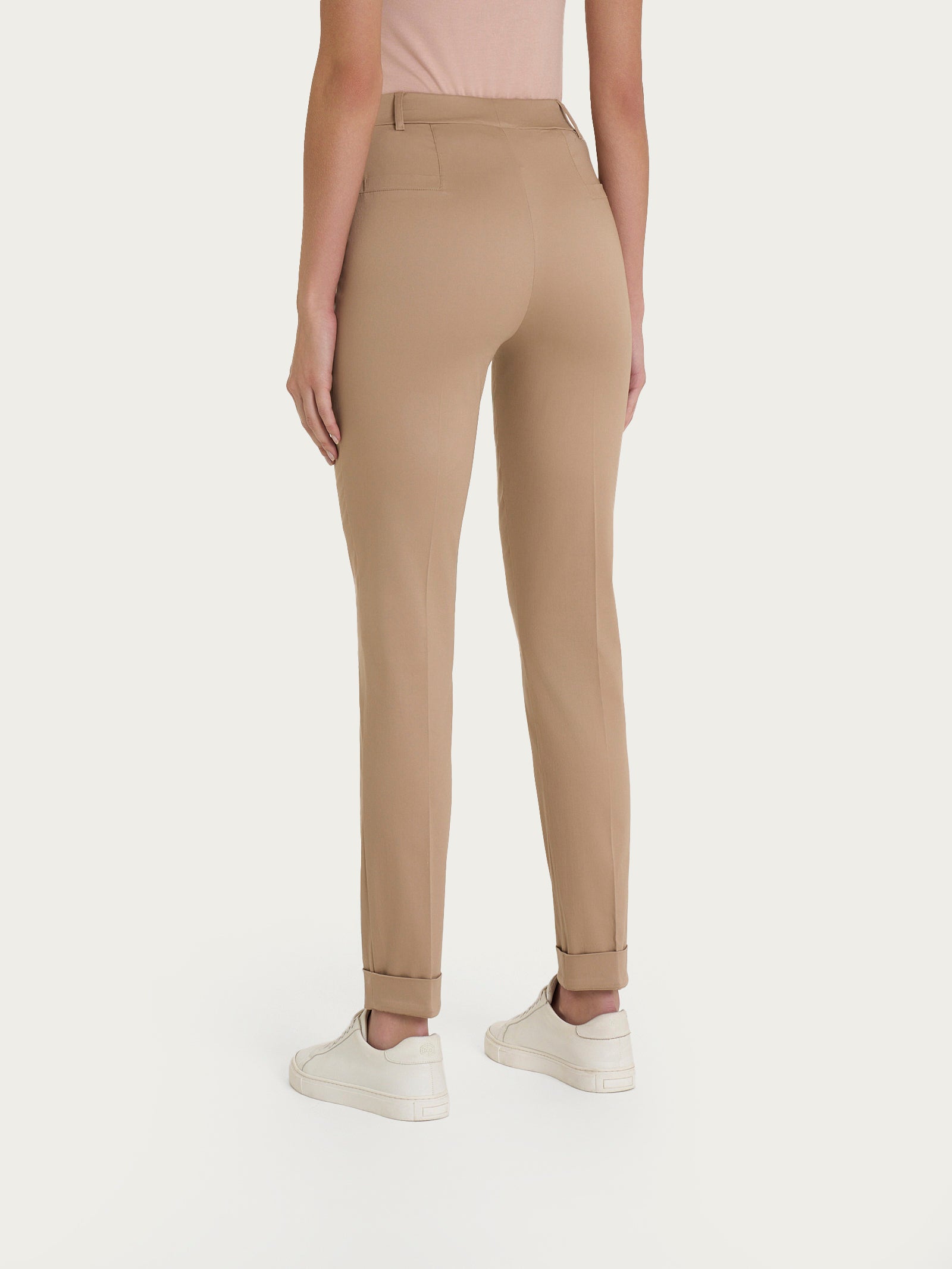 Ragno Satin Power pantalone chino slim warm taupe