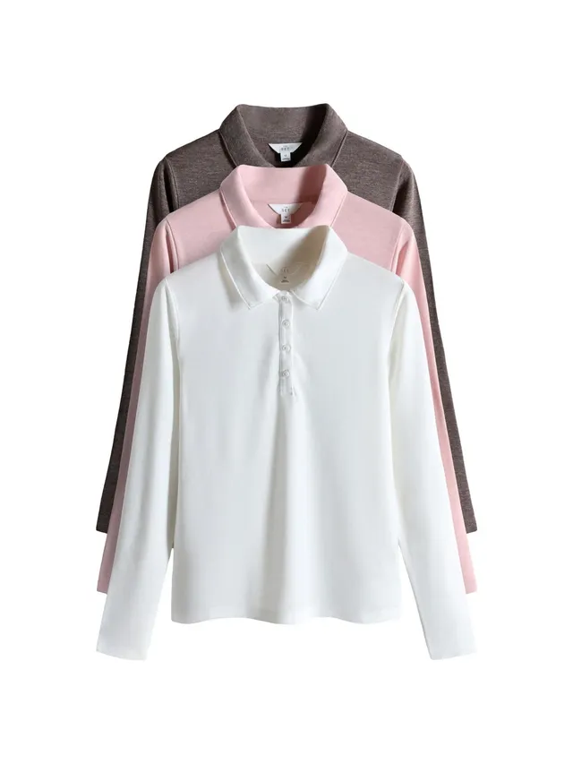 The Set polo donna maniche lunghe confezione 3 pz